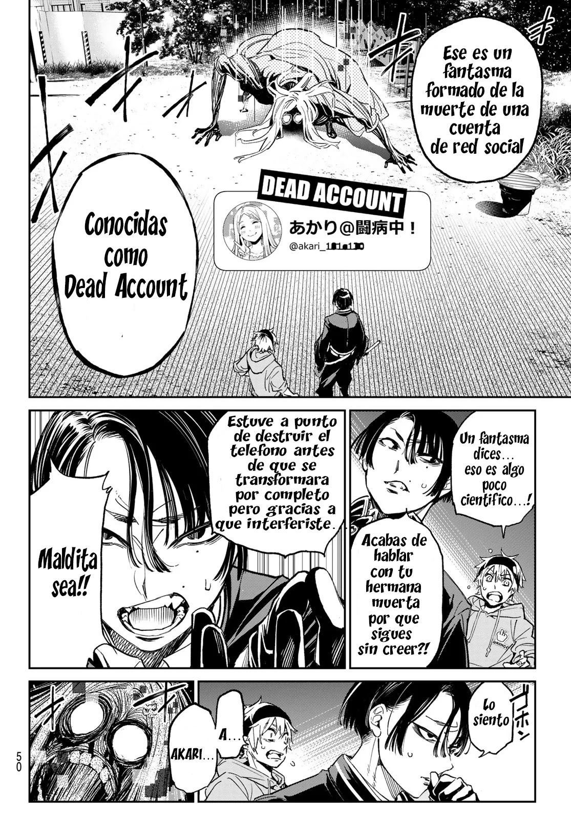 Dead Account Capitulo 1: Llamas azules página 39