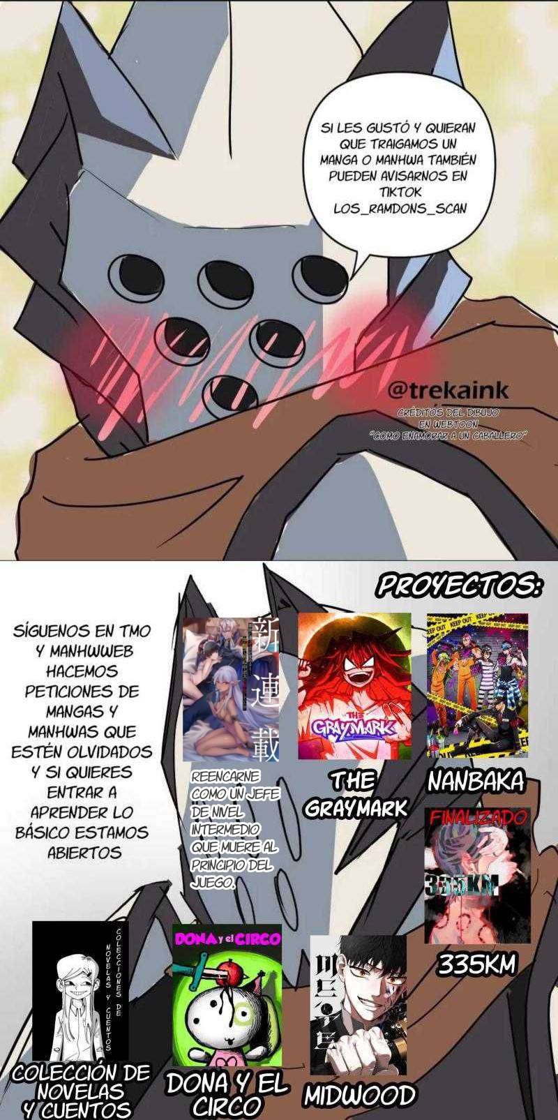 Reencarne como un jefe de nivel intermedio que muere al principio del juego. Capitulo 10.1 página 13