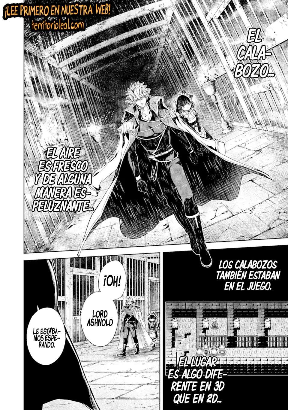 Reencarne como un jefe de nivel intermedio que muere al principio del juego. Capitulo 4.5 página 11
