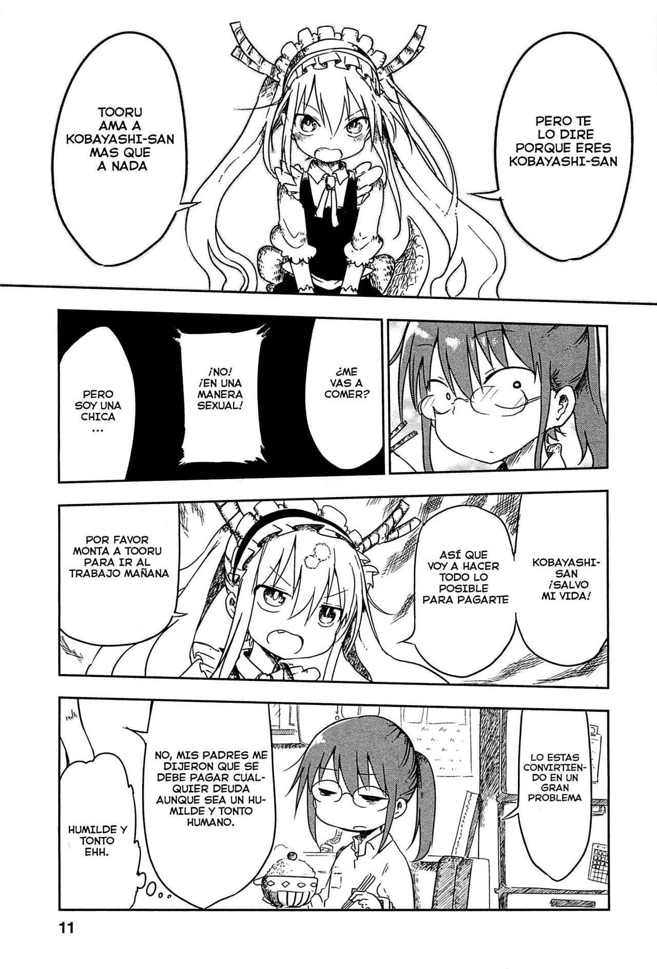 Kobayashi-san Chi no Maid Dragon Capitulo 1: Tooru y Kobayashi página 10