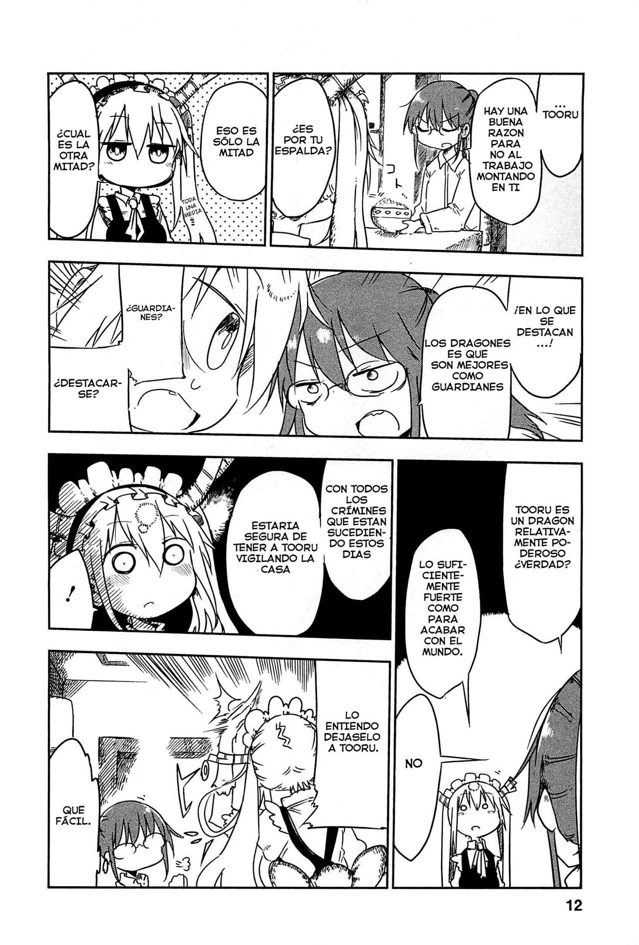 Kobayashi-san Chi no Maid Dragon Capitulo 1: Tooru y Kobayashi página 11