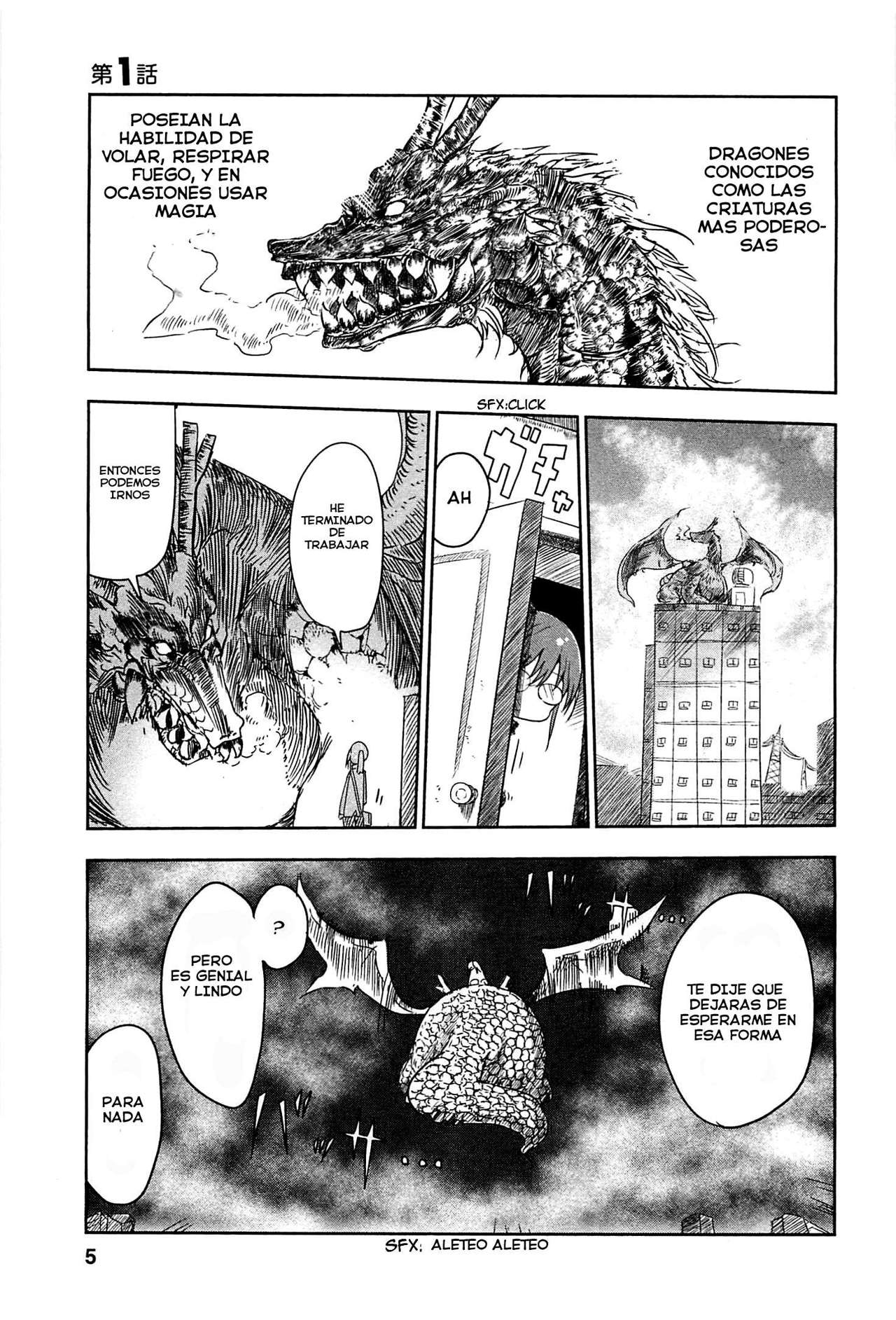Kobayashi-san Chi no Maid Dragon Capitulo 1: Tooru y Kobayashi página 4