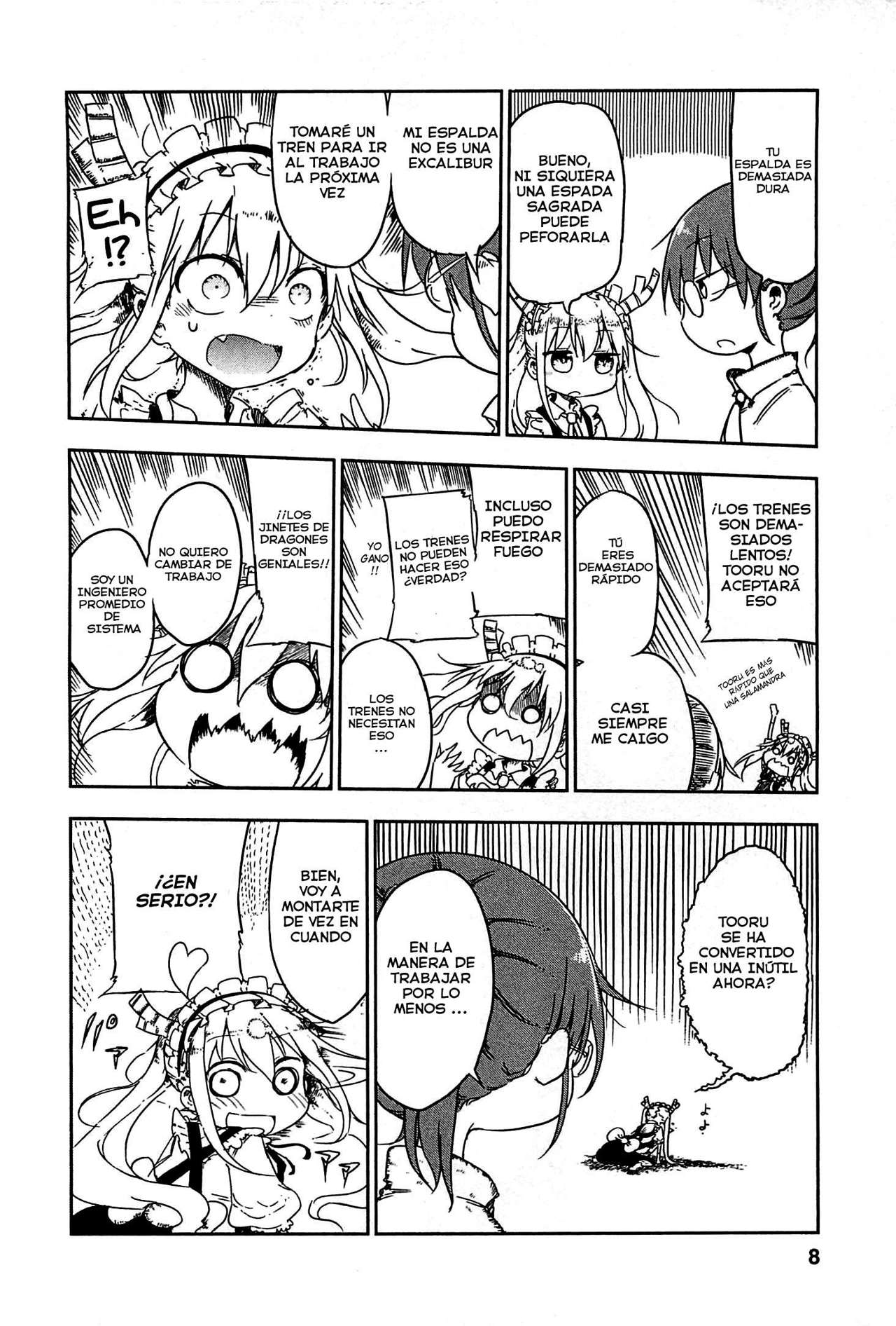 Kobayashi-san Chi no Maid Dragon Capitulo 1: Tooru y Kobayashi página 7