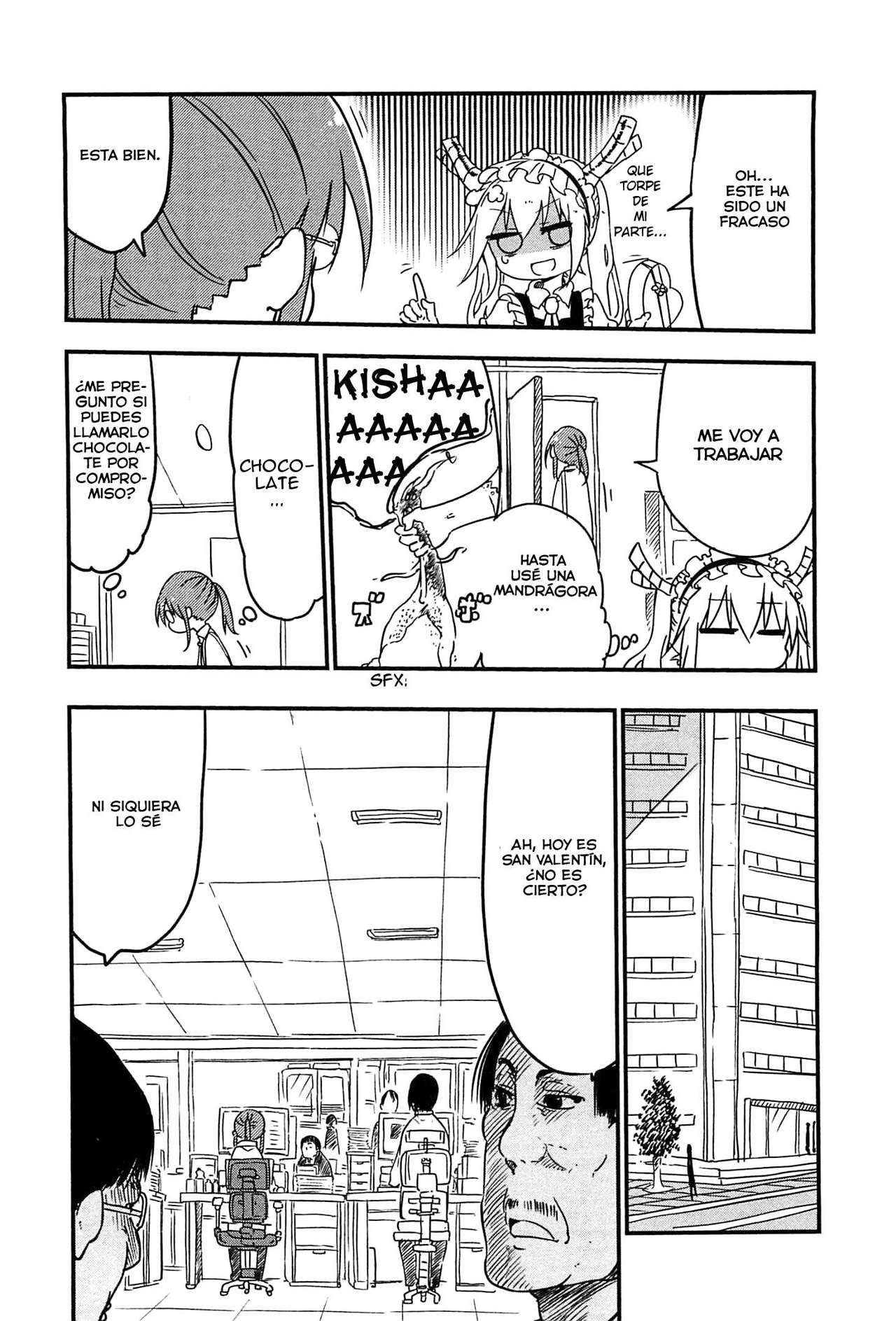 Kobayashi-san Chi no Maid Dragon Capitulo 10: Tooru y el Dia de San Valentin página 5