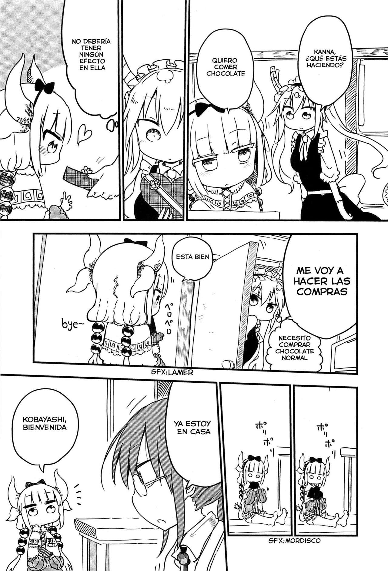 Kobayashi-san Chi no Maid Dragon Capitulo 10: Tooru y el Dia de San Valentin página 8