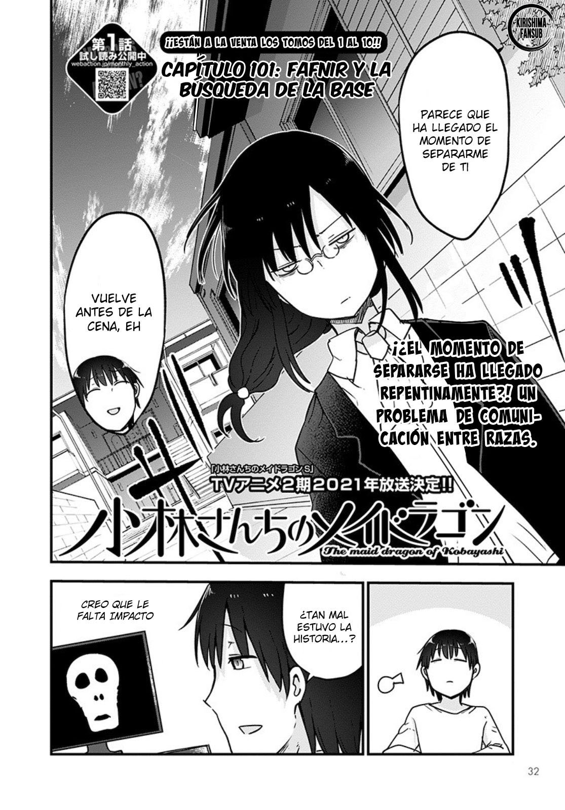 Kobayashi-san Chi no Maid Dragon Capitulo 101 página 3