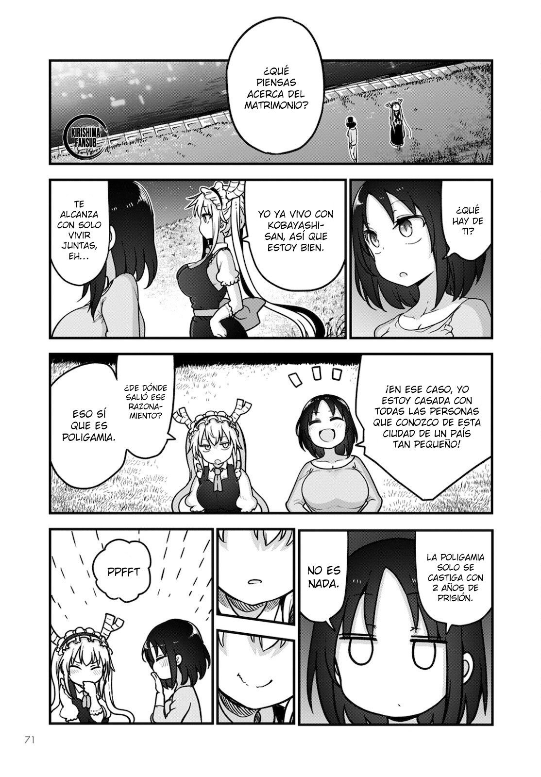 Kobayashi-san Chi no Maid Dragon Capitulo 107 página 12