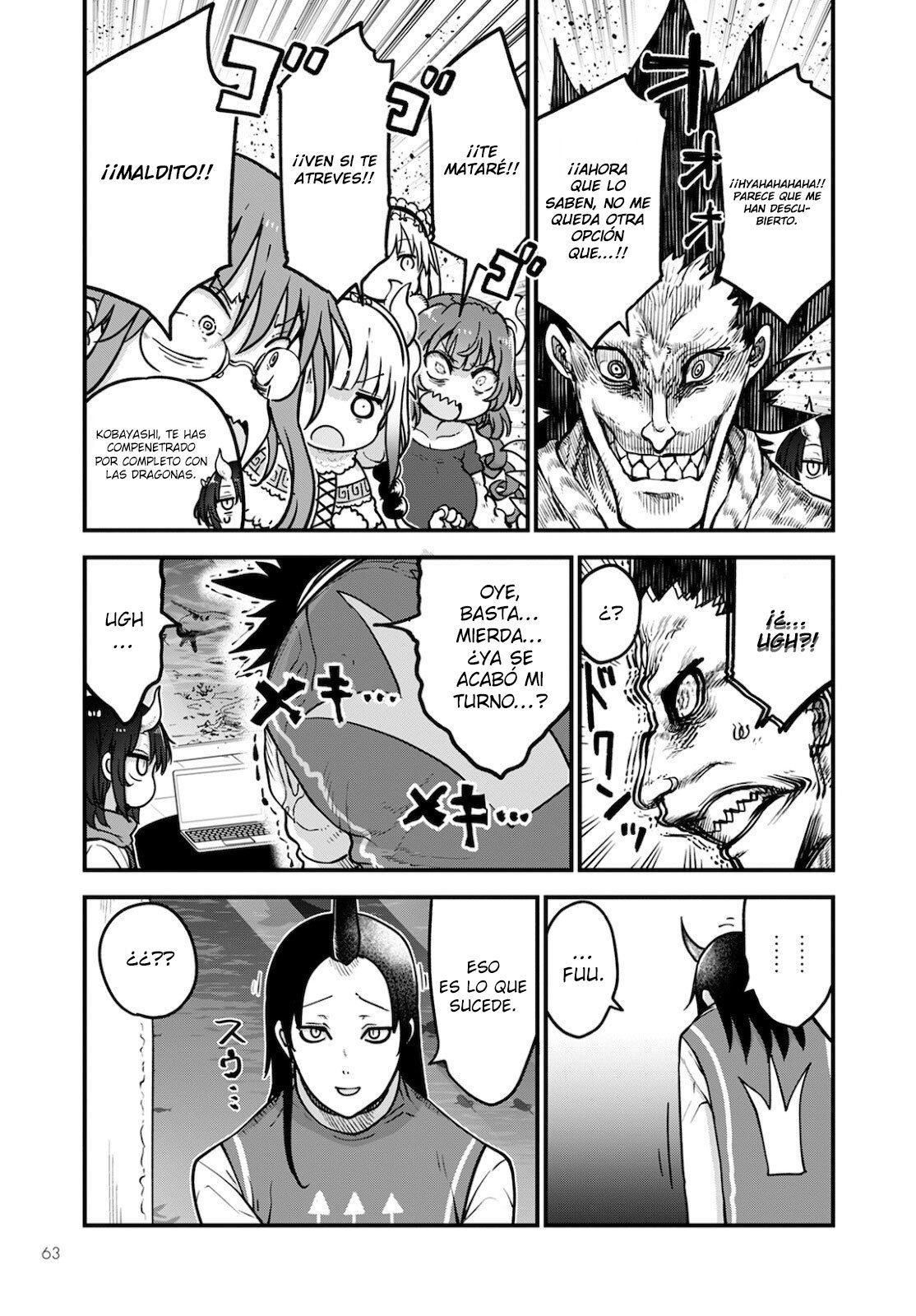 Kobayashi-san Chi no Maid Dragon Capitulo 107 página 4