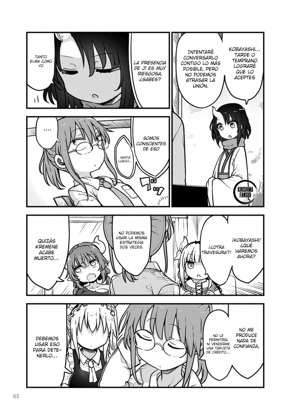 Kobayashi-san Chi no Maid Dragon Capitulo 107 página 6
