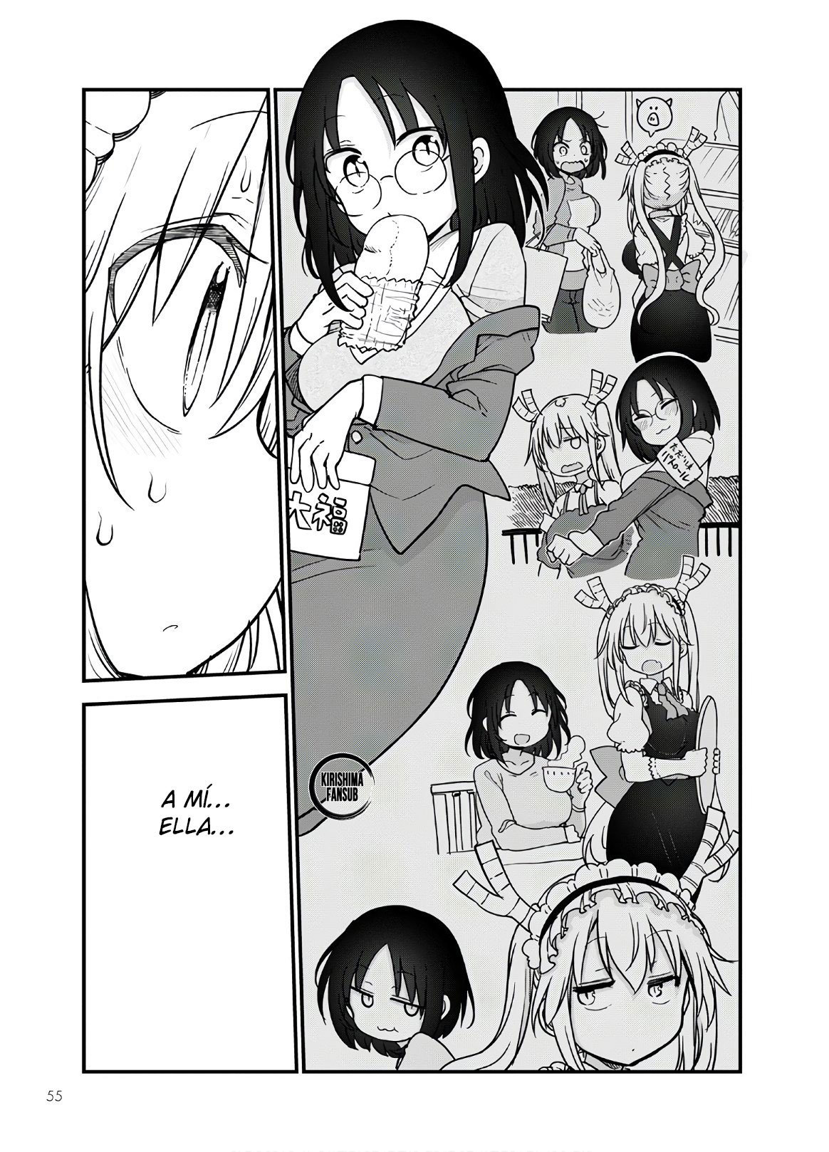 Kobayashi-san Chi no Maid Dragon Capitulo 108 página 12