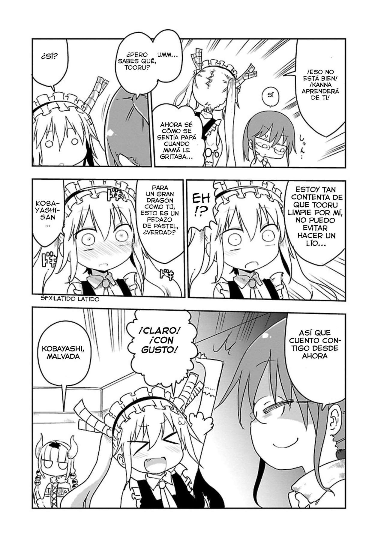 Kobayashi-san Chi no Maid Dragon Capitulo 11: Tooru y la Limpieza página 10