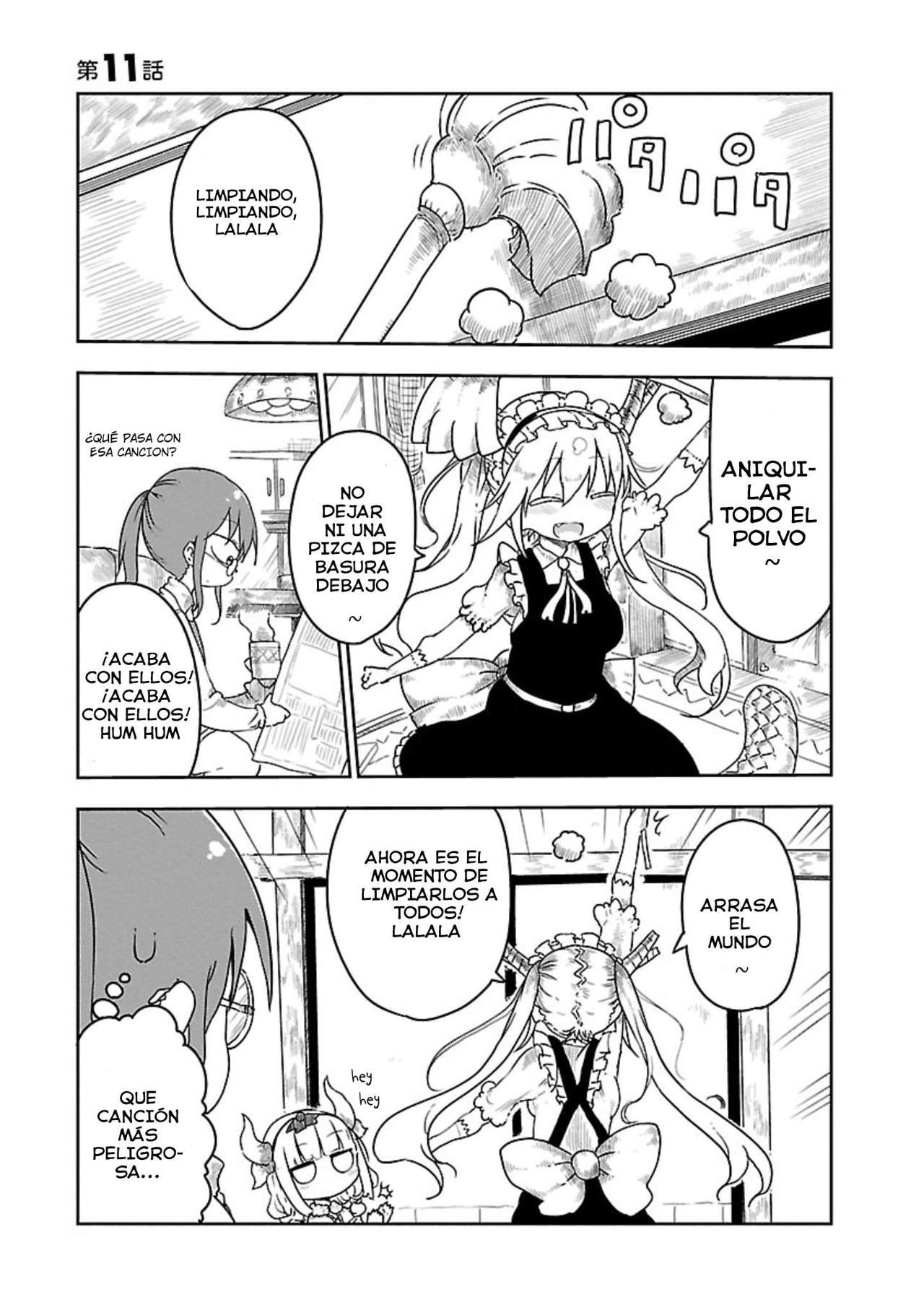 Kobayashi-san Chi no Maid Dragon Capitulo 11: Tooru y la Limpieza página 4