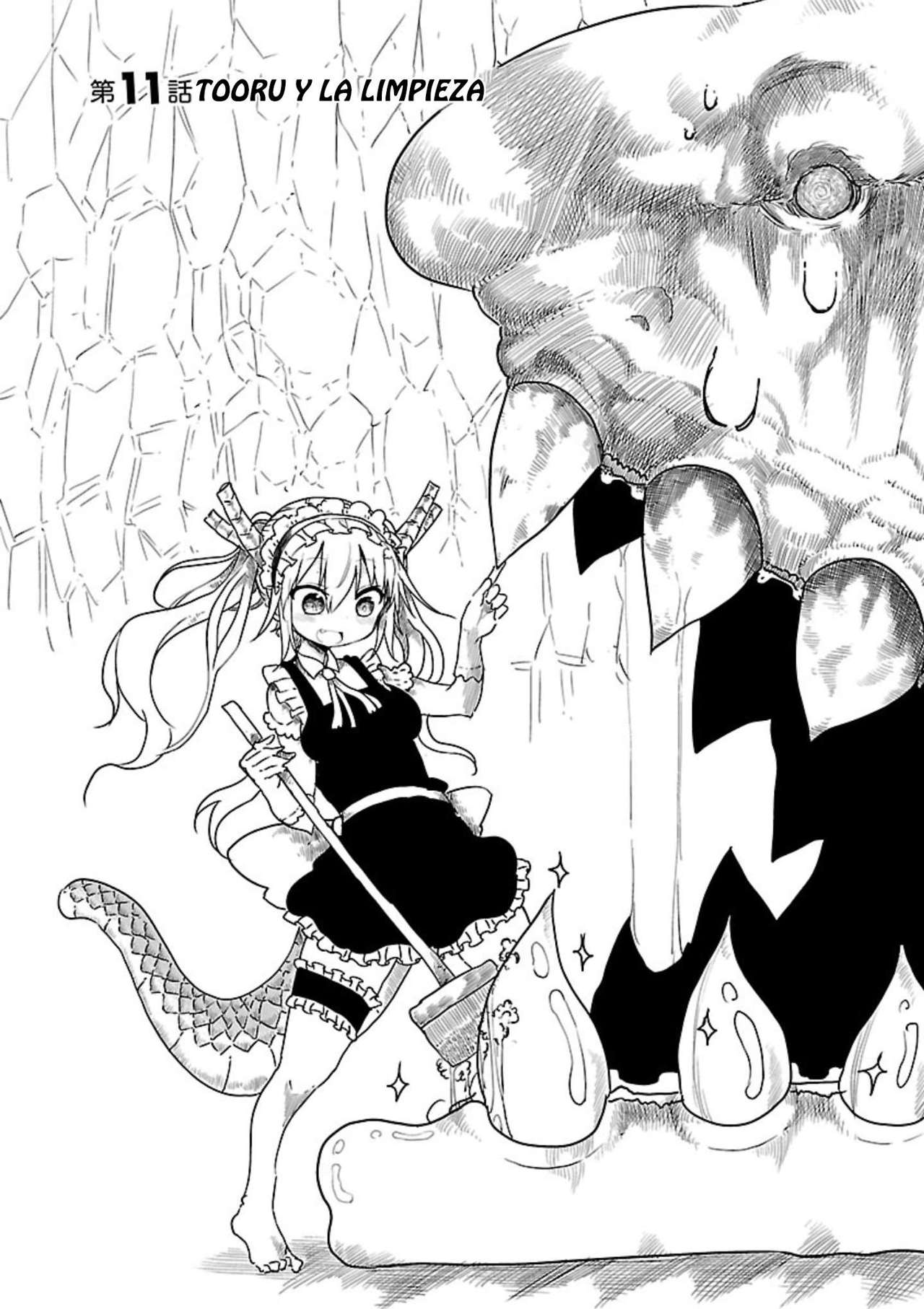 Kobayashi-san Chi no Maid Dragon Capitulo 11: Tooru y la Limpieza página 5