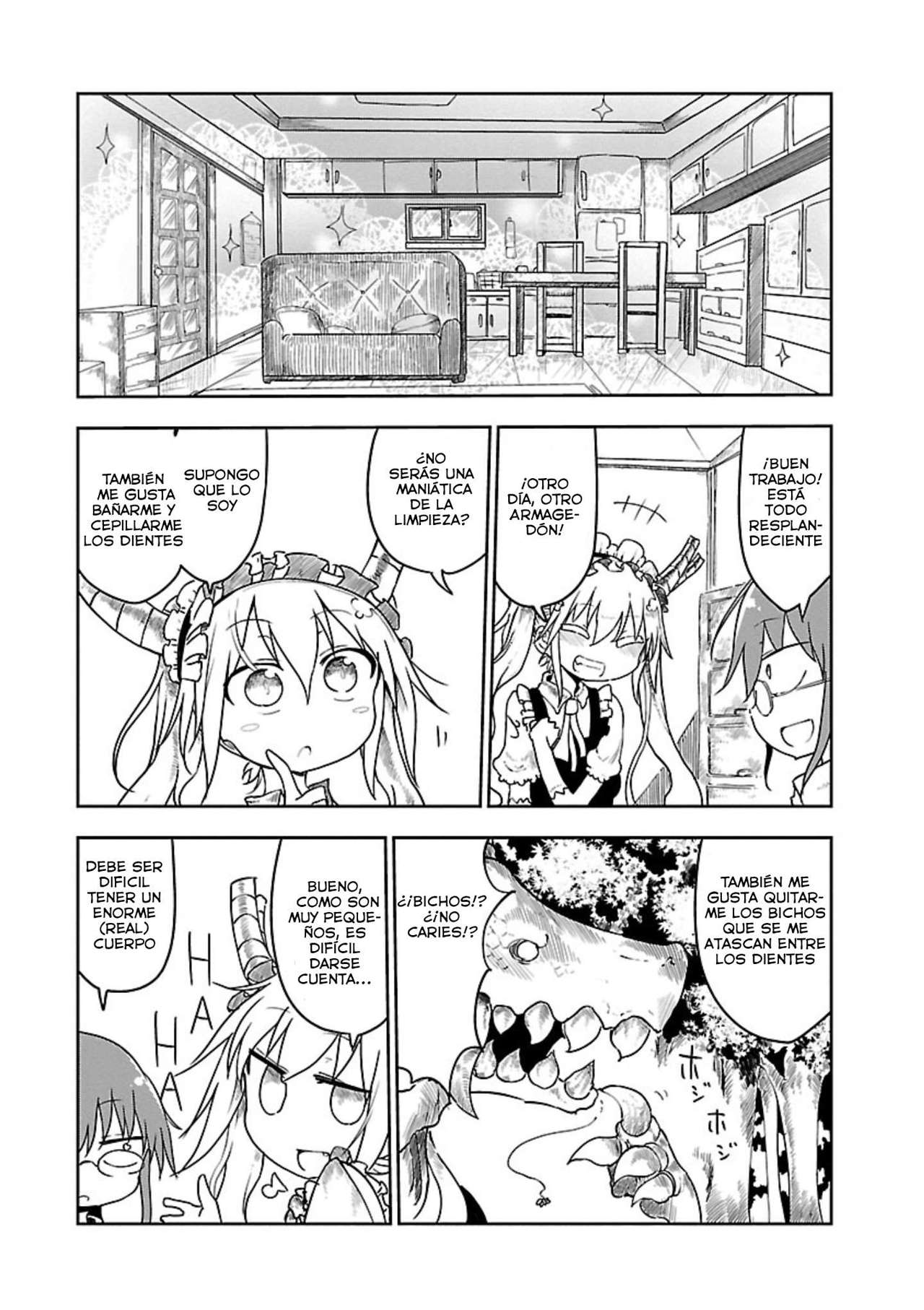 Kobayashi-san Chi no Maid Dragon Capitulo 11: Tooru y la Limpieza página 6