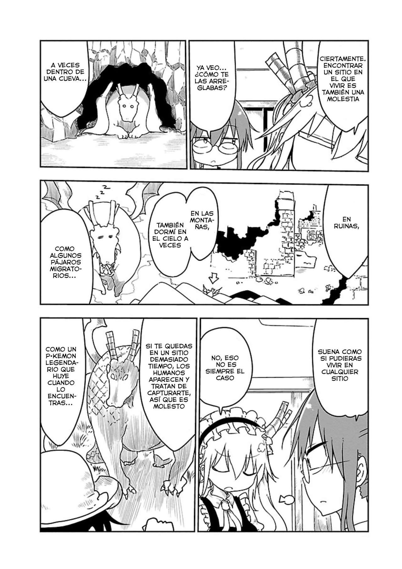 Kobayashi-san Chi no Maid Dragon Capitulo 11: Tooru y la Limpieza página 7