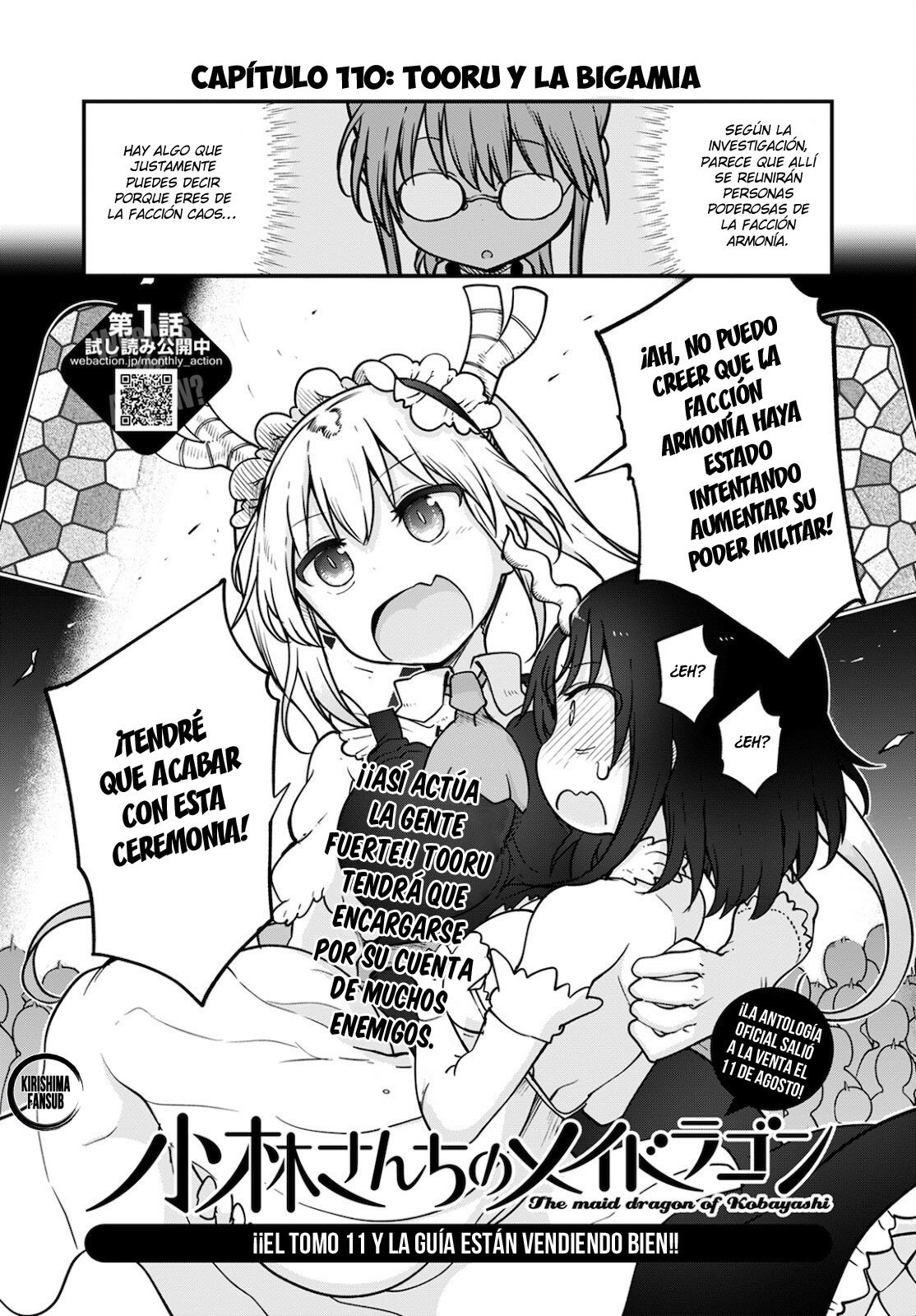 Kobayashi-san Chi no Maid Dragon Capitulo 110 página 3