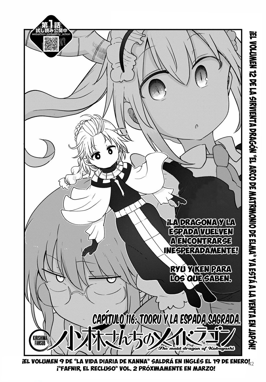 Kobayashi-san Chi no Maid Dragon Capitulo 116 página 3
