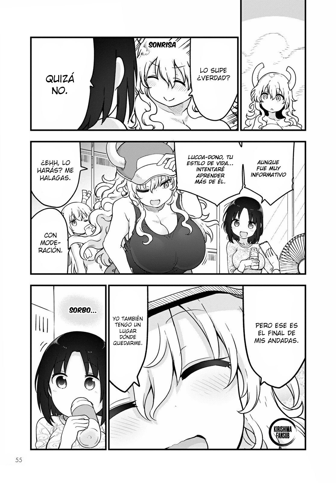 Kobayashi-san Chi no Maid Dragon Capitulo 117 página 12
