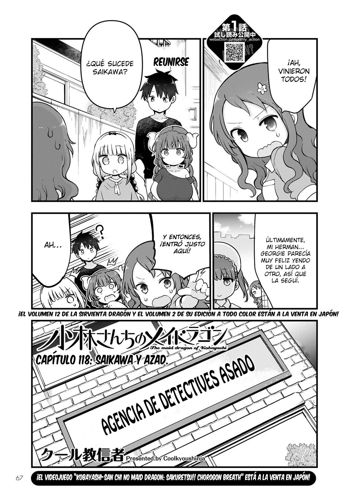 Kobayashi-san Chi no Maid Dragon Capitulo 118 página 2