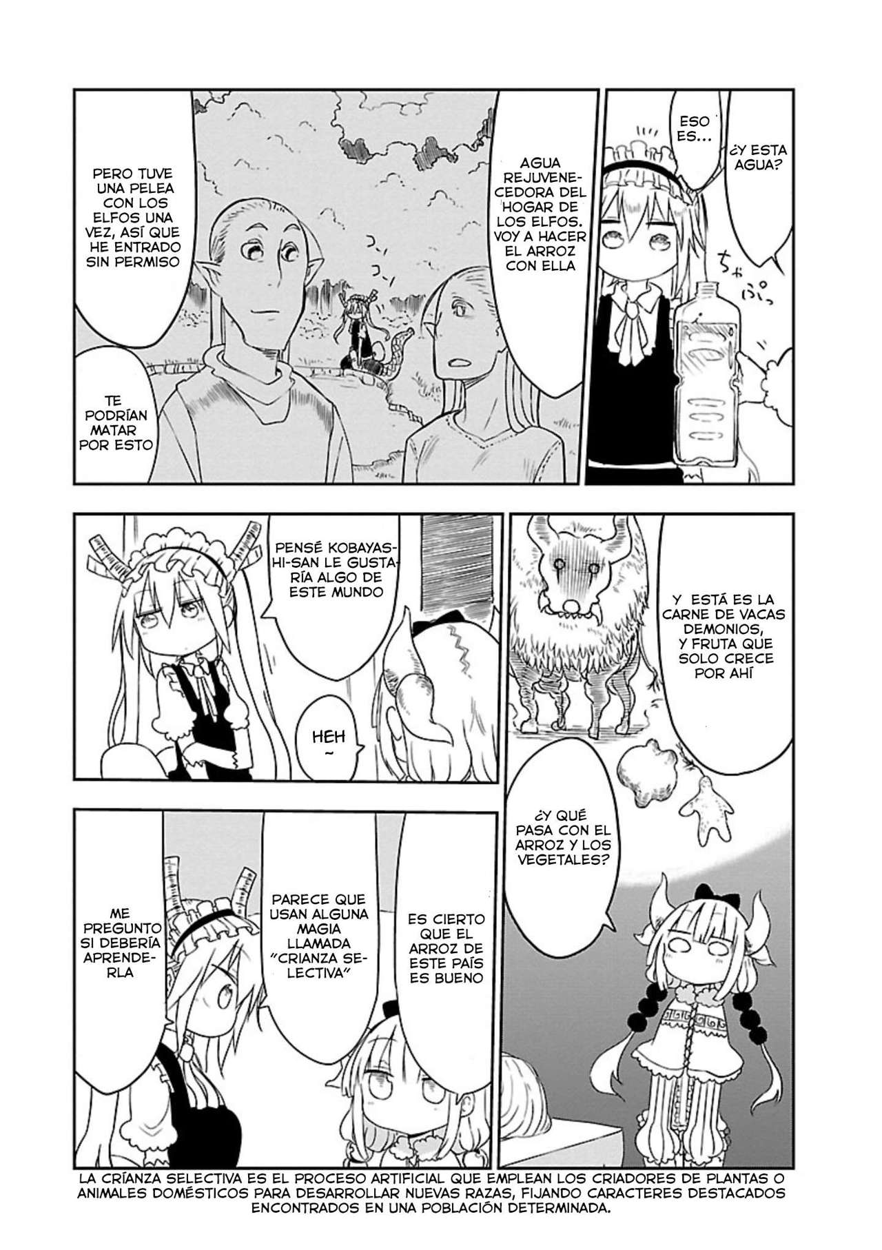 Kobayashi-san Chi no Maid Dragon Capitulo 12: Tooru y el Omelette de Arroz página 10