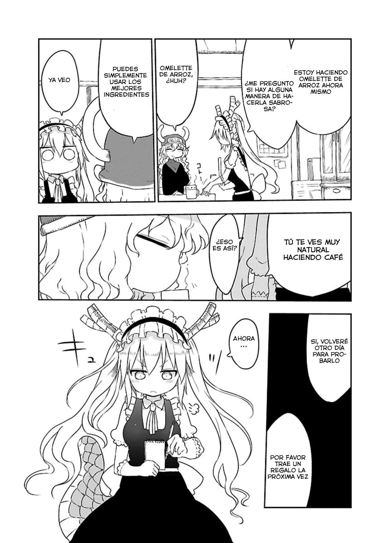 Kobayashi-san Chi no Maid Dragon Capitulo 12: Tooru y el Omelette de Arroz página 5
