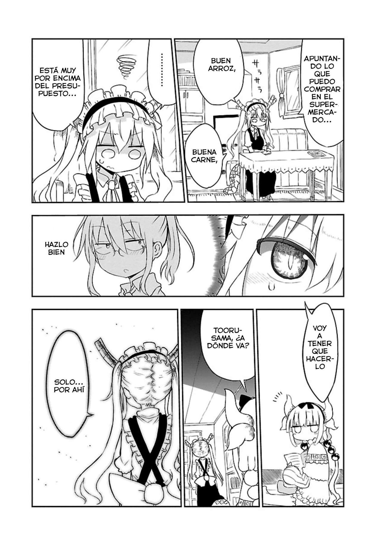 Kobayashi-san Chi no Maid Dragon Capitulo 12: Tooru y el Omelette de Arroz página 6