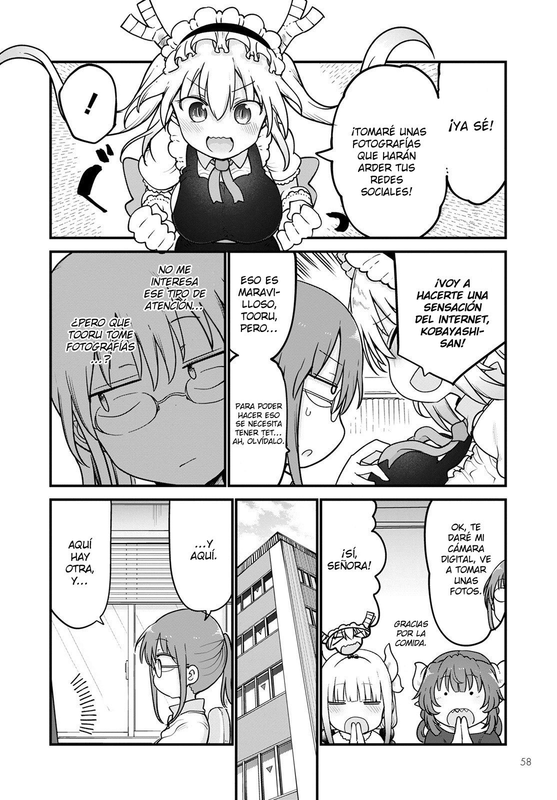 Kobayashi-san Chi no Maid Dragon Capitulo 121: Tooru Y Las Fotos página 5