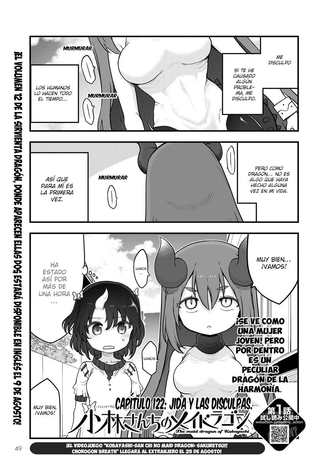 Kobayashi-san Chi no Maid Dragon Capitulo 122 página 2