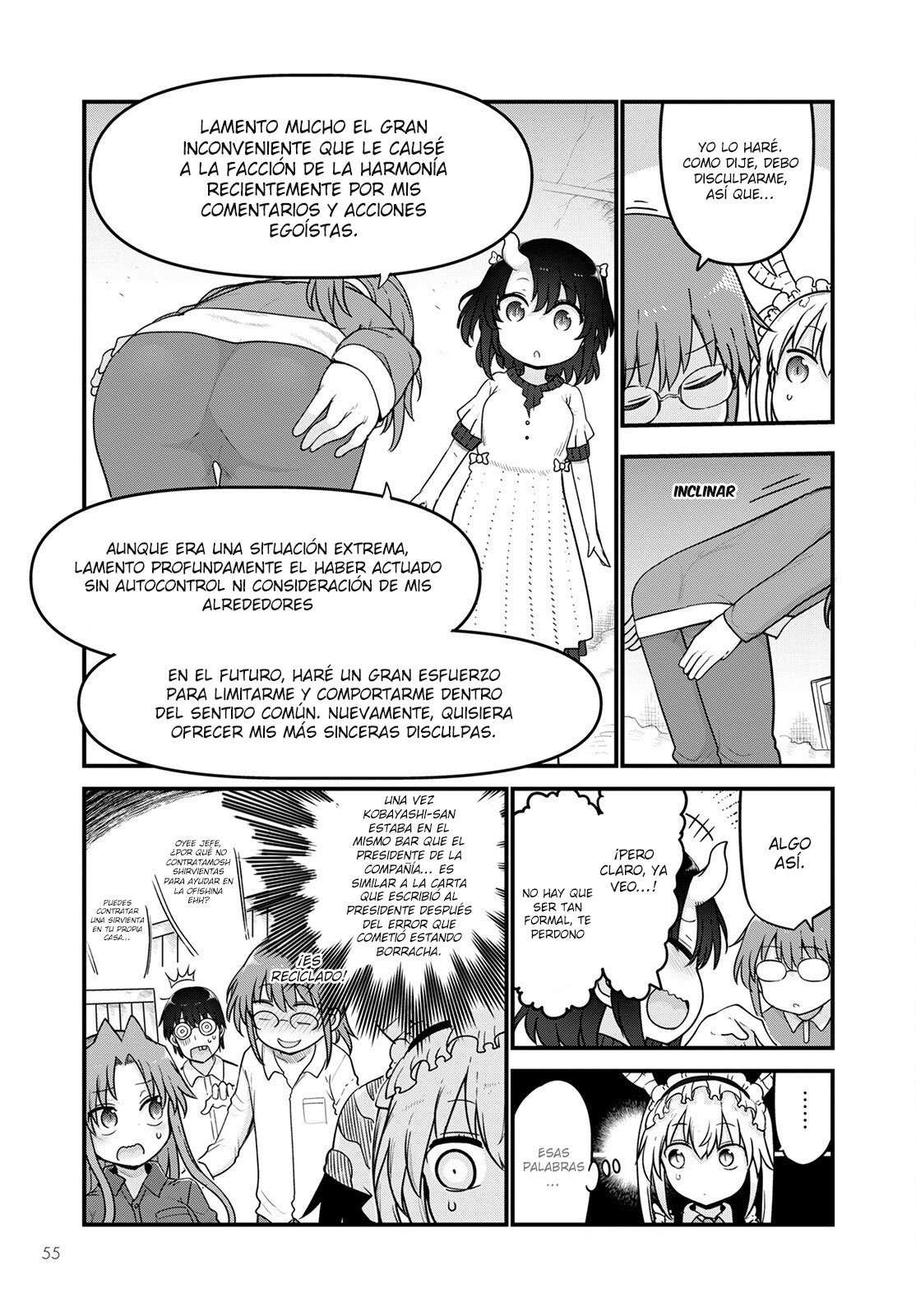 Kobayashi-san Chi no Maid Dragon Capitulo 122 página 8