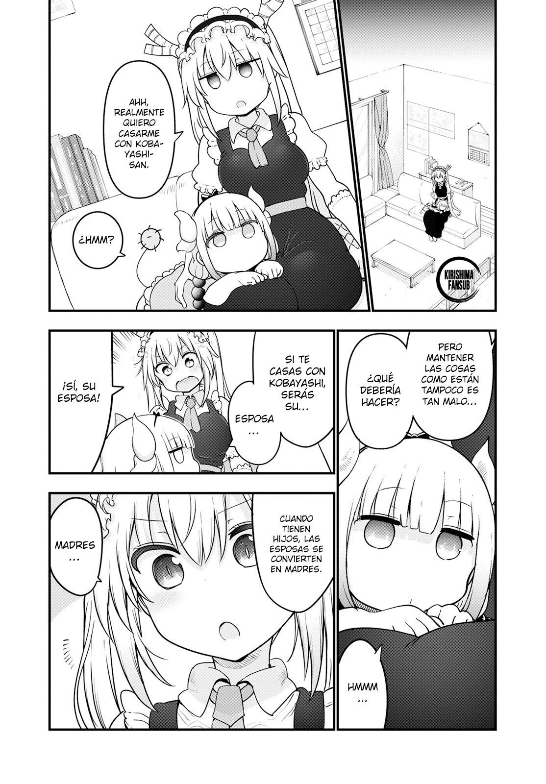 Kobayashi-san Chi no Maid Dragon Capitulo 123 página 3