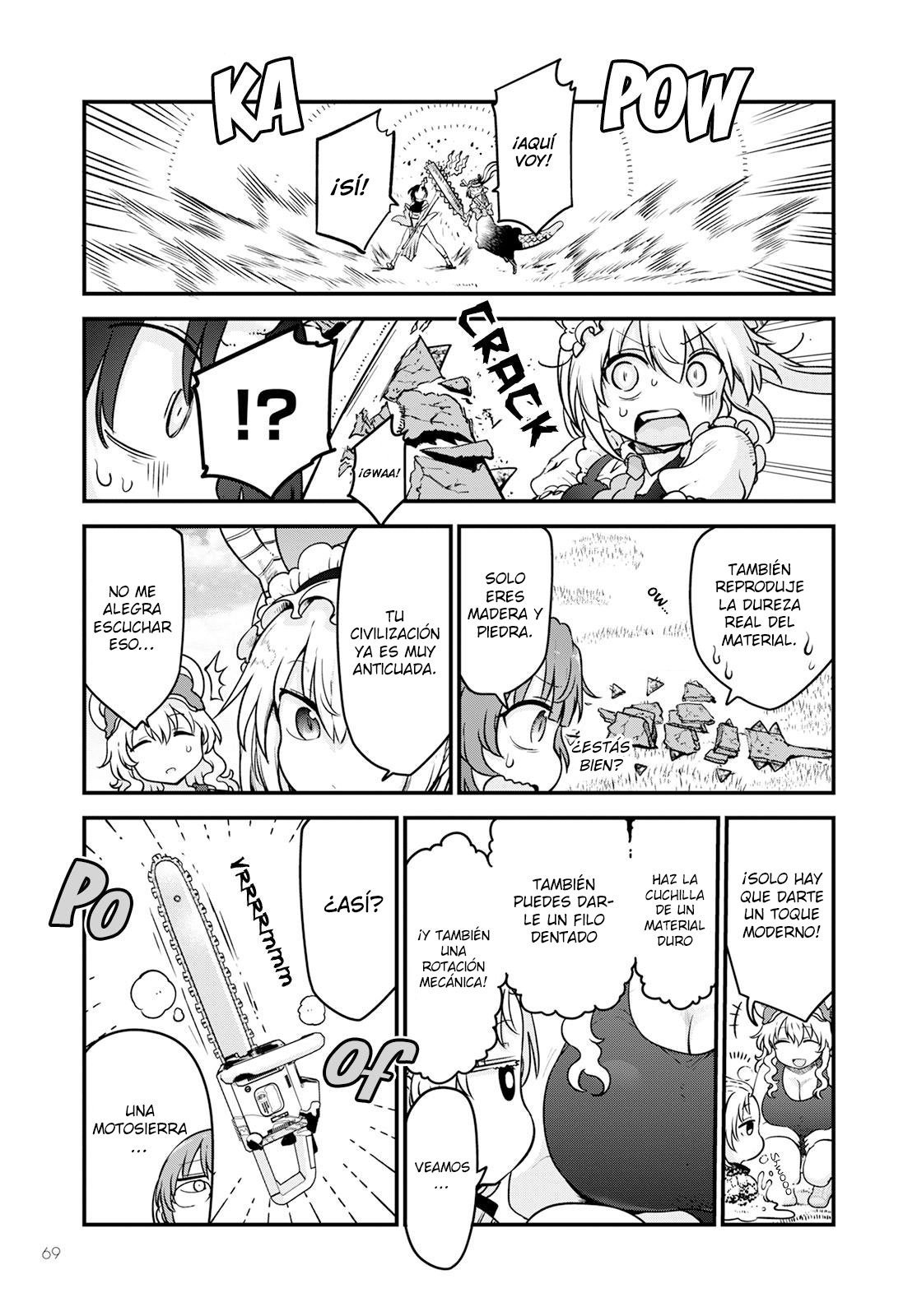 Kobayashi-san Chi no Maid Dragon Capitulo 126: Tooru y las armas página 8
