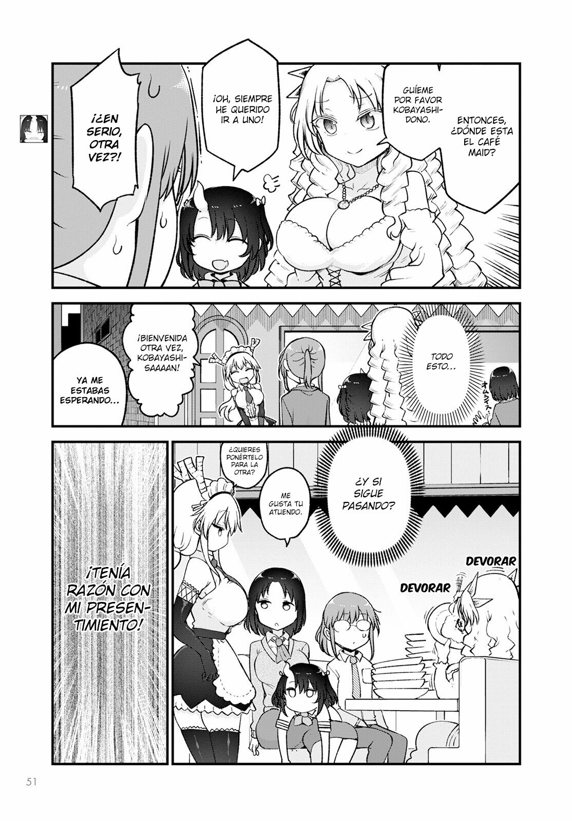 Kobayashi-san Chi no Maid Dragon Capitulo 128 página 10