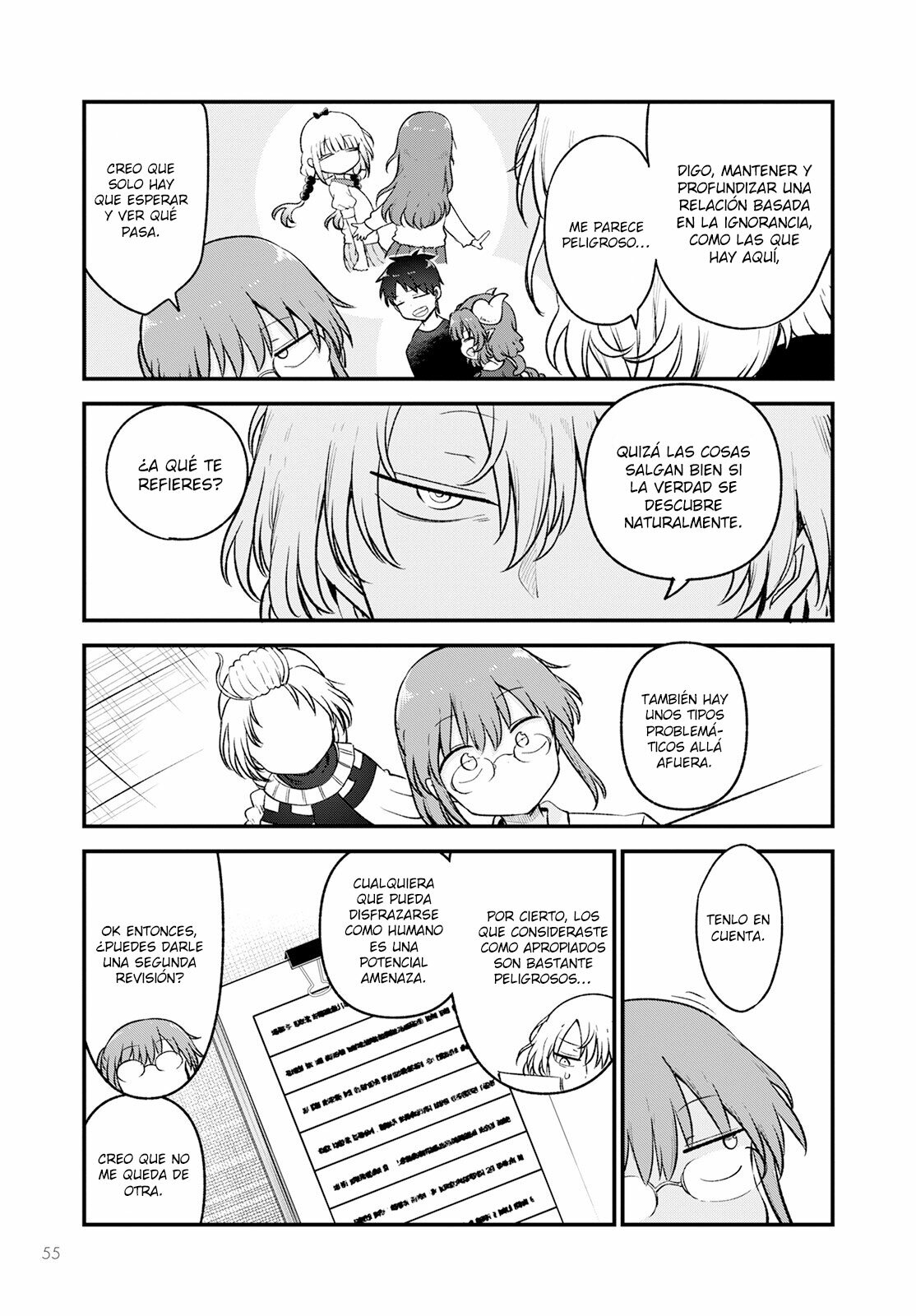 Kobayashi-san Chi no Maid Dragon Capitulo 128 página 14