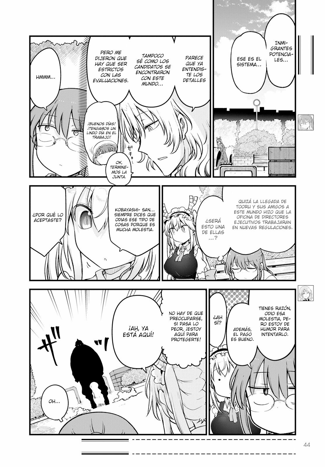 Kobayashi-san Chi no Maid Dragon Capitulo 128 página 3