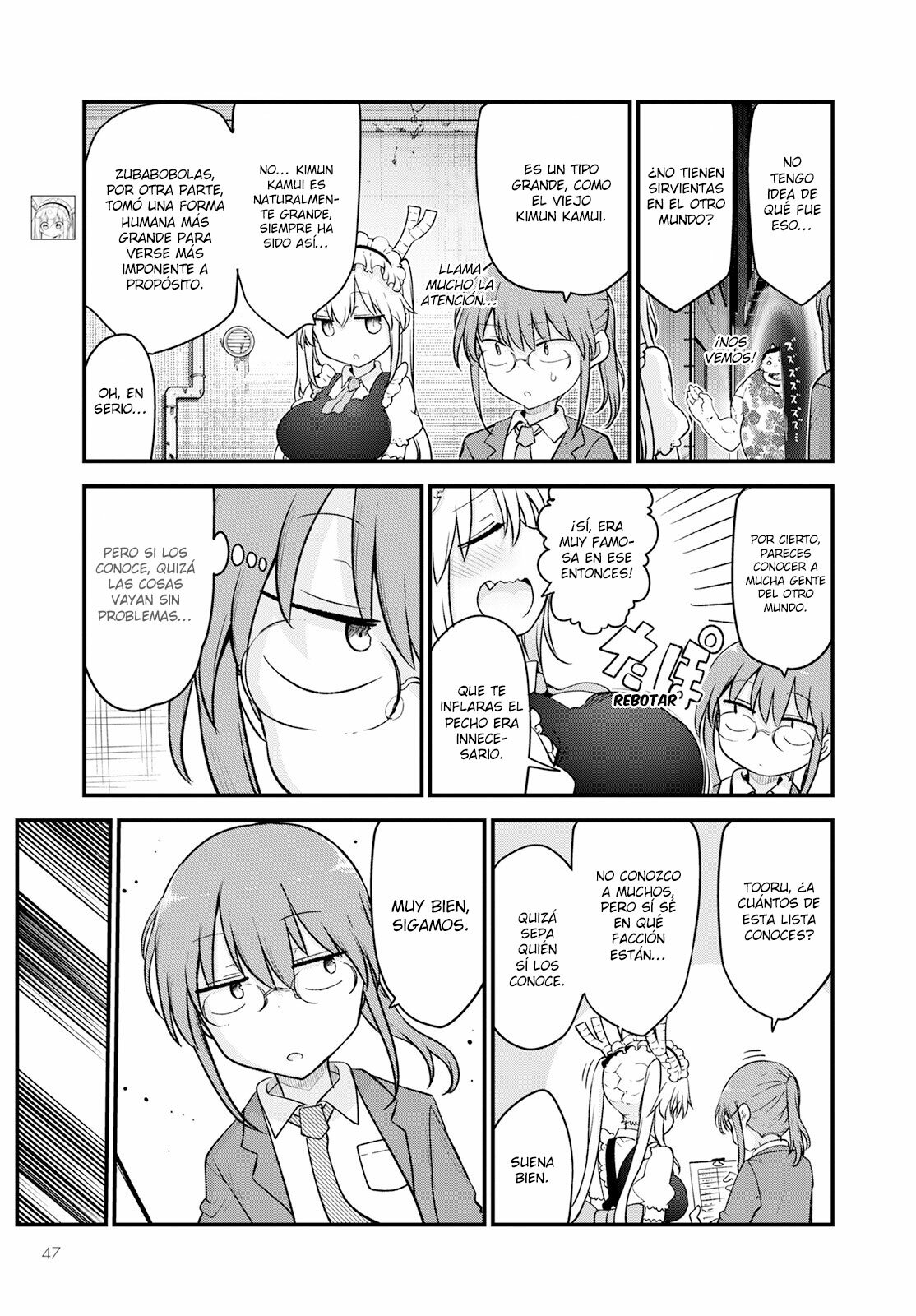 Kobayashi-san Chi no Maid Dragon Capitulo 128 página 6