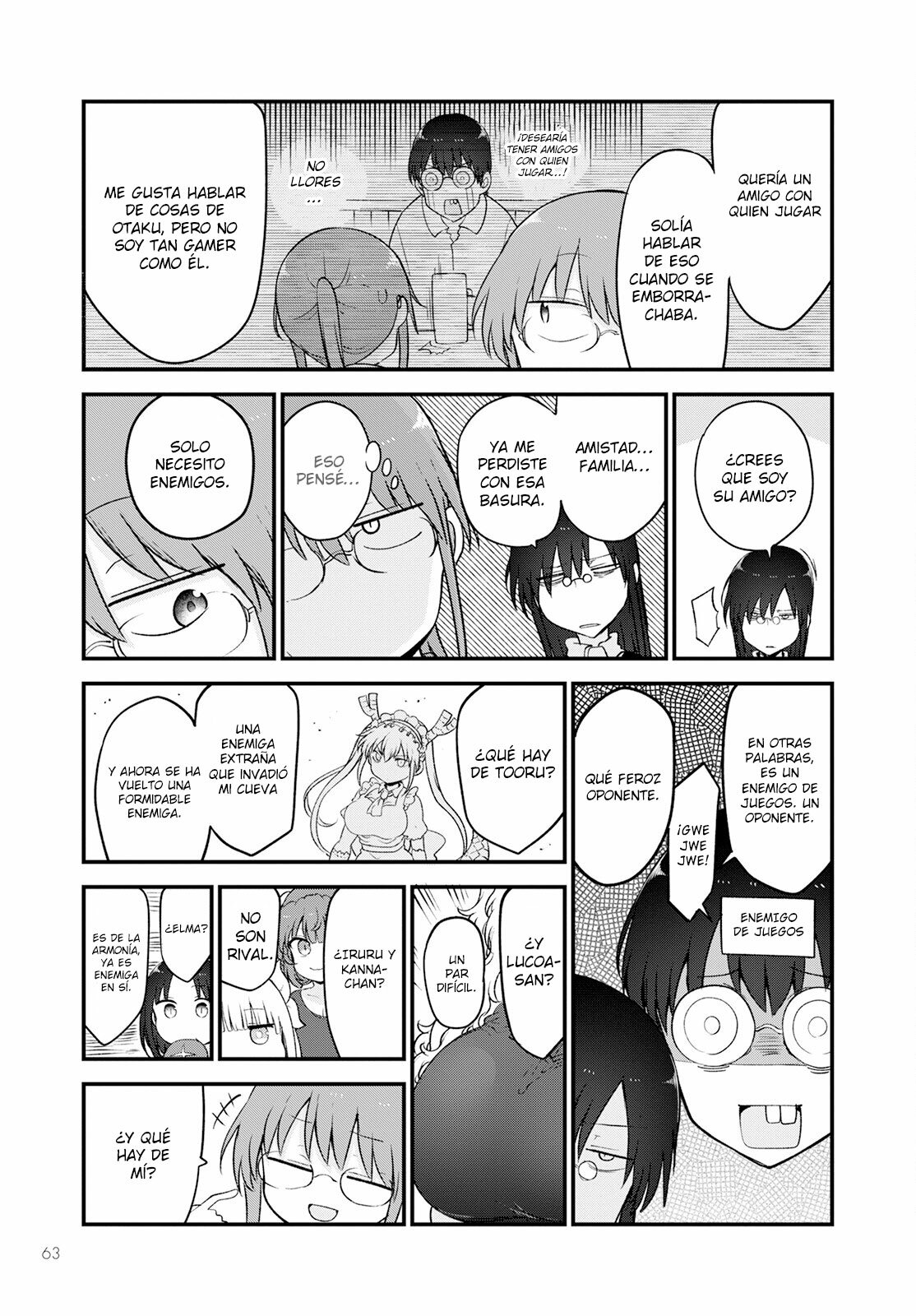 Kobayashi-san Chi no Maid Dragon Capitulo 129 página 12
