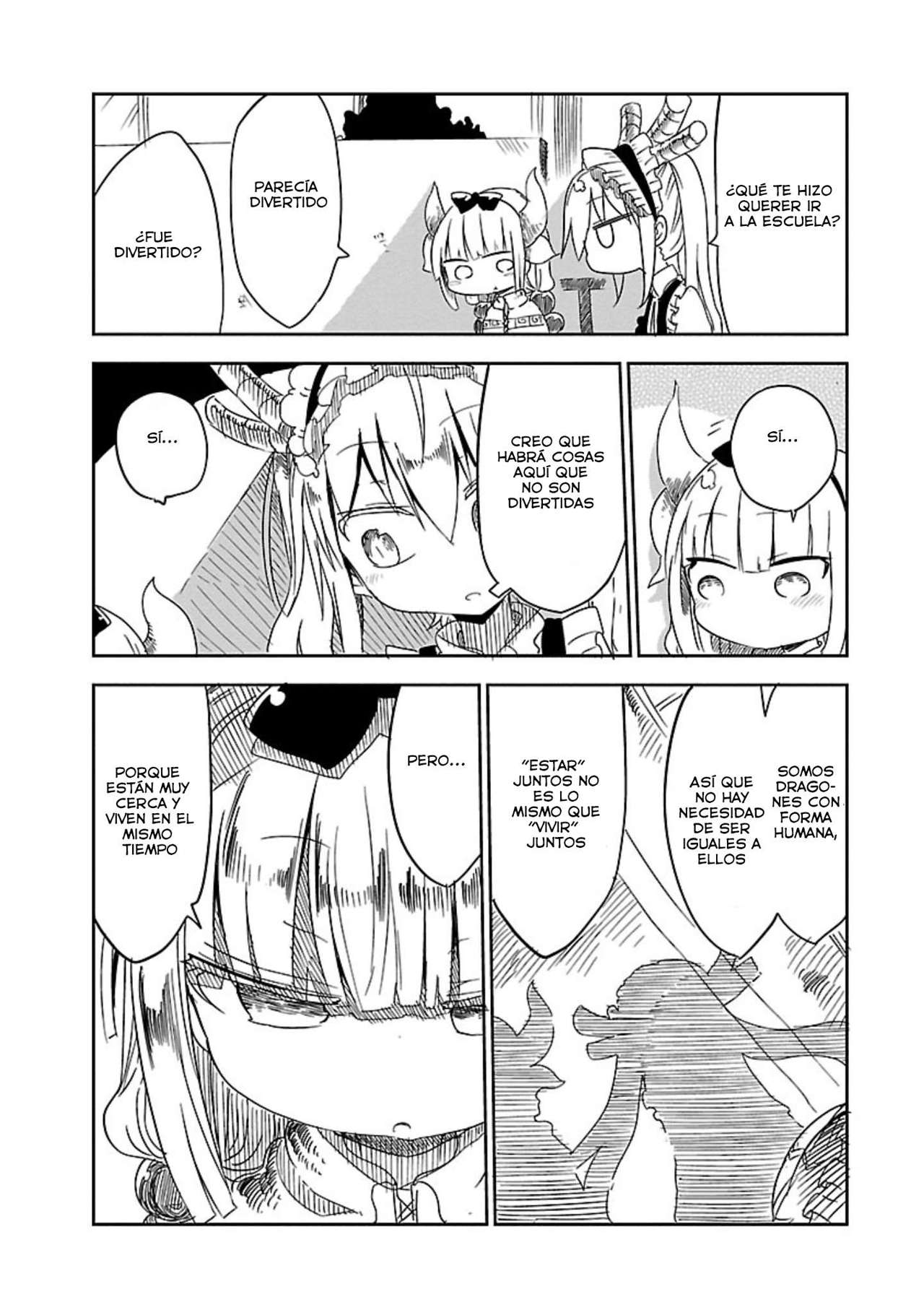 Kobayashi-san Chi no Maid Dragon Capitulo 13: Kanna y la Escuela página 11