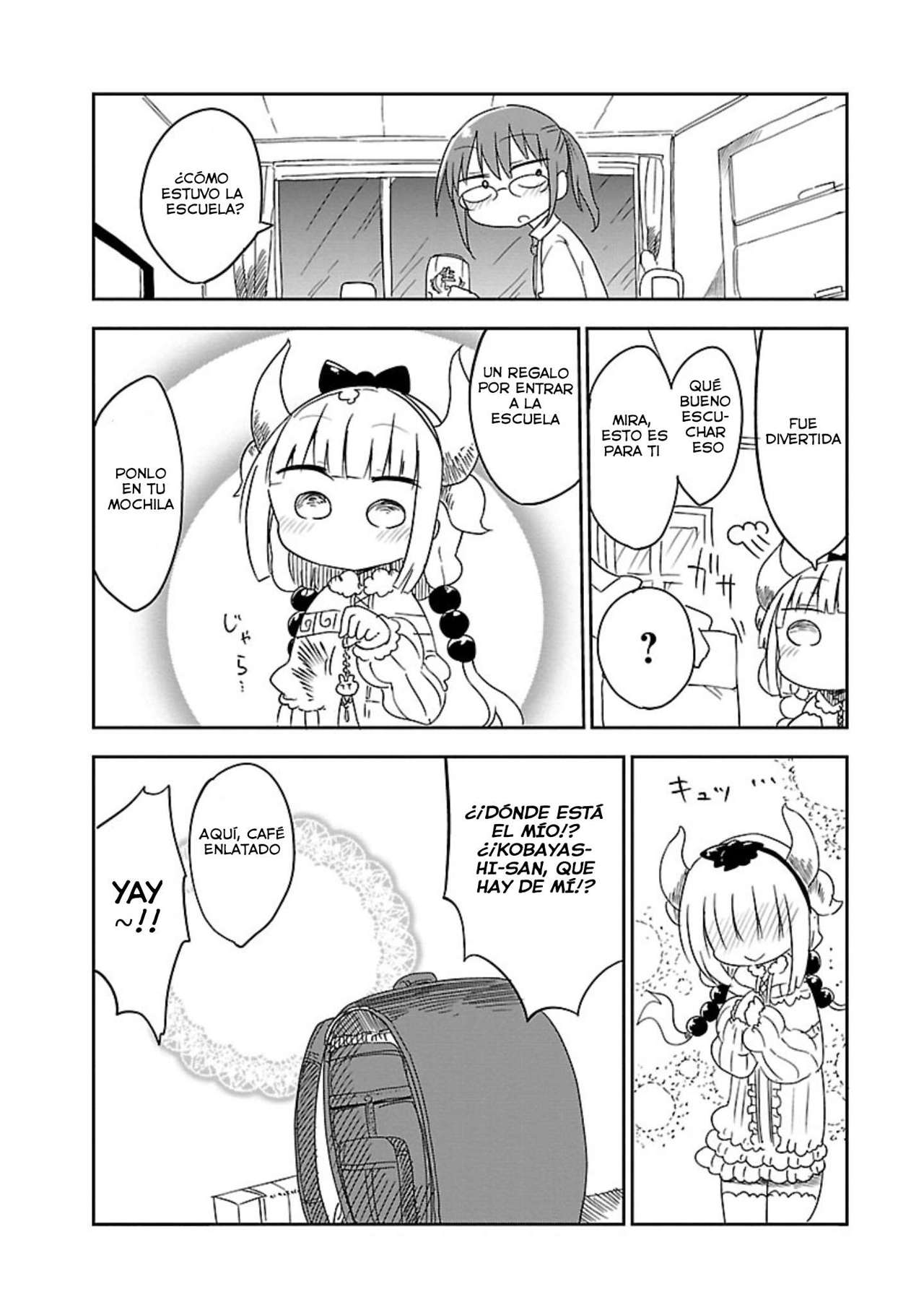 Kobayashi-san Chi no Maid Dragon Capitulo 13: Kanna y la Escuela página 13