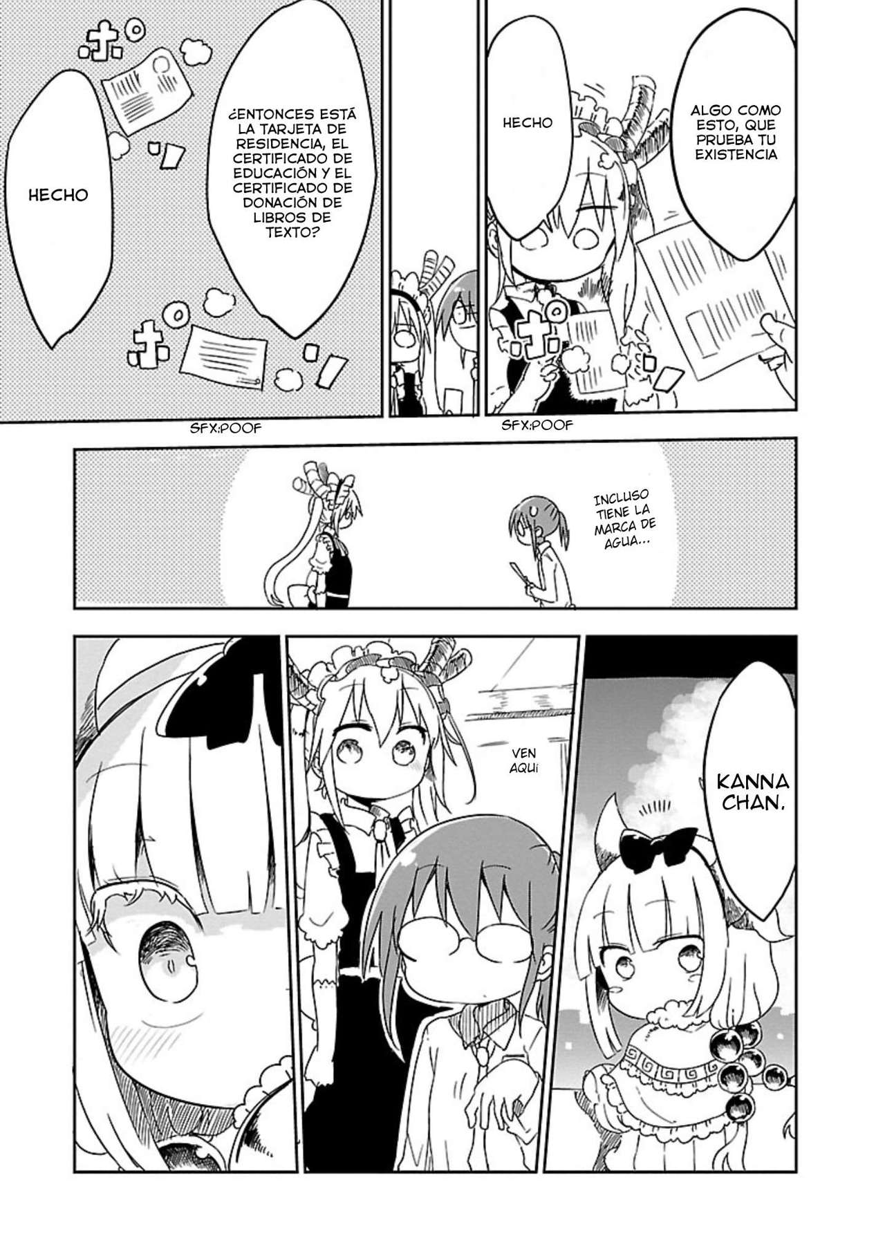 Kobayashi-san Chi no Maid Dragon Capitulo 13: Kanna y la Escuela página 4