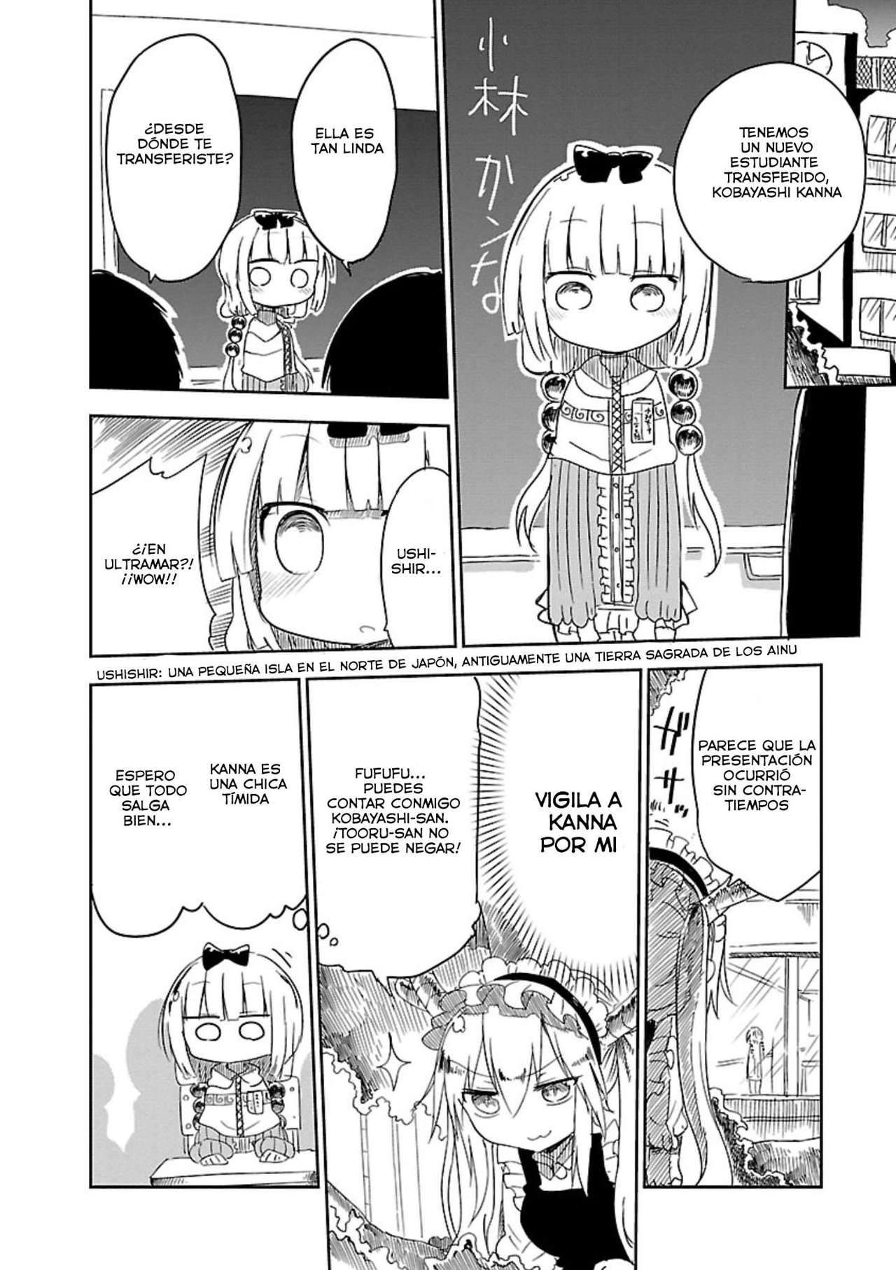 Kobayashi-san Chi no Maid Dragon Capitulo 13: Kanna y la Escuela página 5