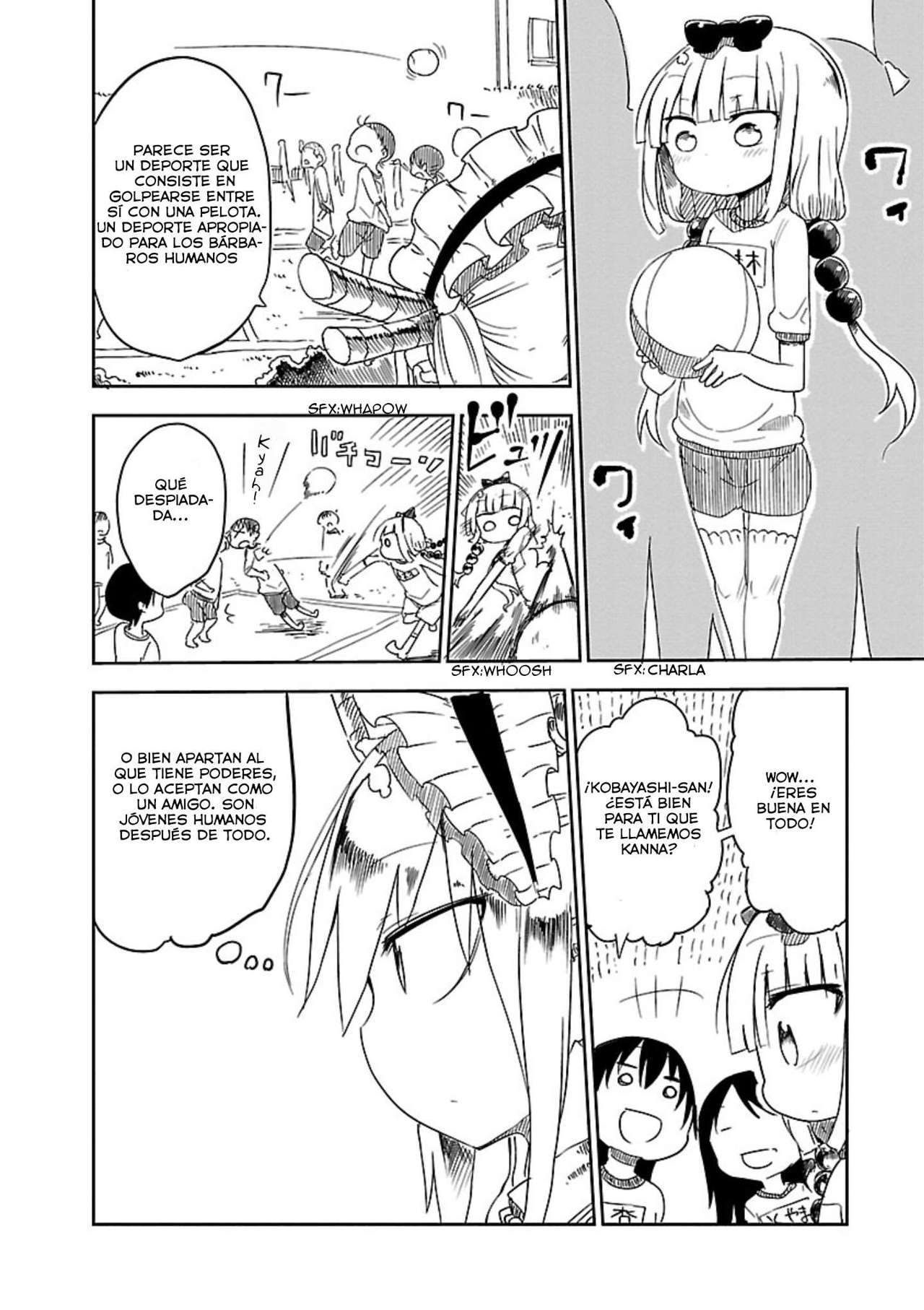 Kobayashi-san Chi no Maid Dragon Capitulo 13: Kanna y la Escuela página 7