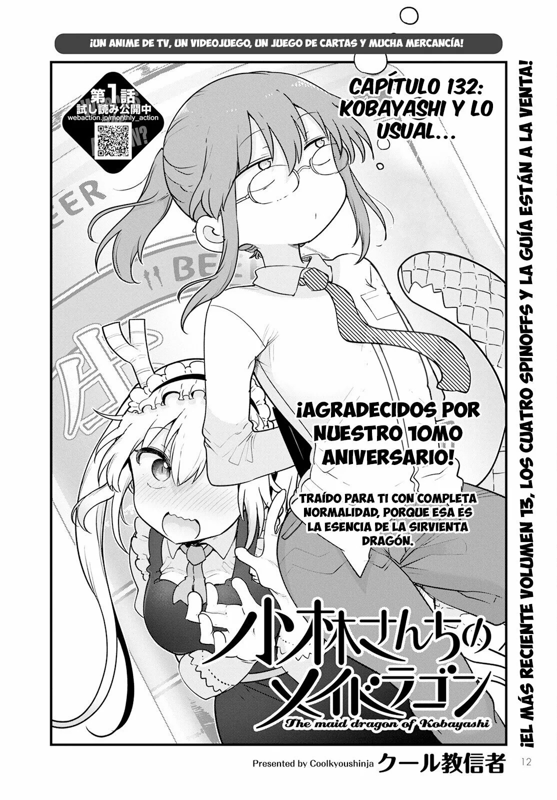 Kobayashi-san Chi no Maid Dragon Capitulo 132 página 3
