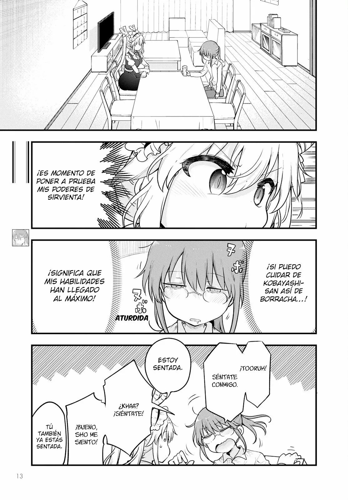 Kobayashi-san Chi no Maid Dragon Capitulo 132 página 4