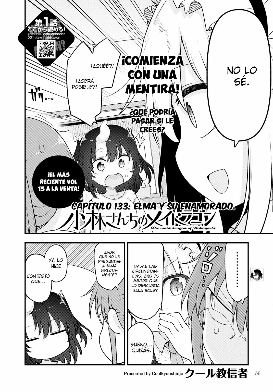 Kobayashi-san Chi no Maid Dragon Capitulo 133 página 3