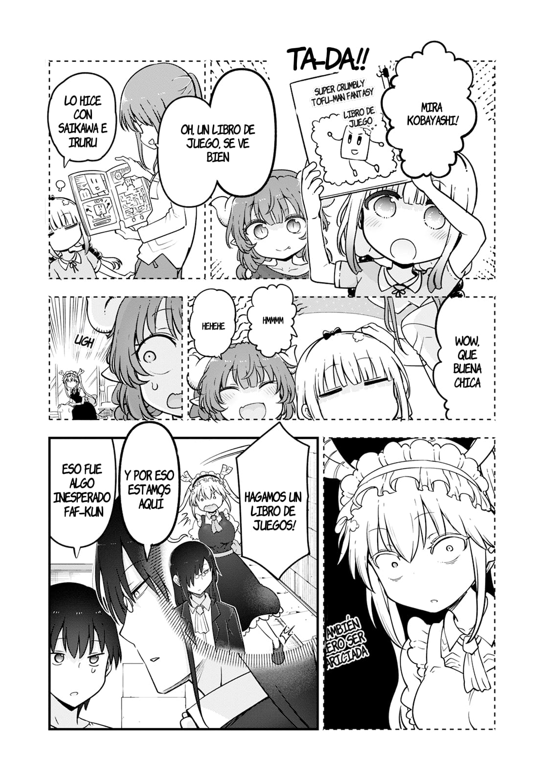 Kobayashi-san Chi no Maid Dragon Capitulo 136: Tohru y su librojuego página 3
