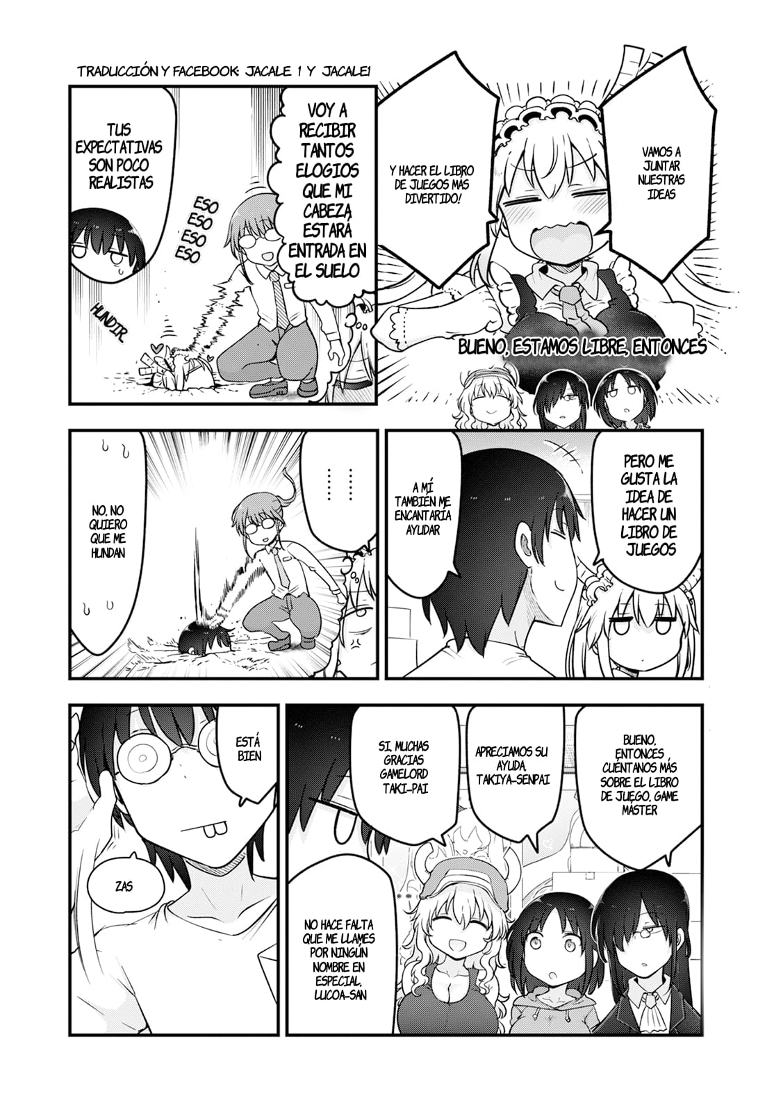 Kobayashi-san Chi no Maid Dragon Capitulo 136: Tohru y su librojuego página 4