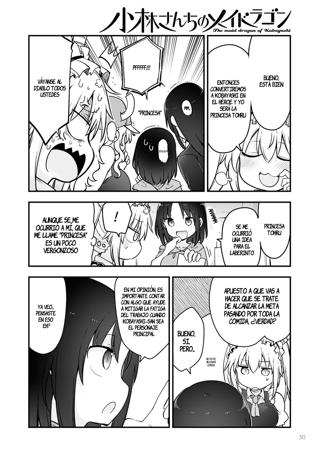 Kobayashi-san Chi no Maid Dragon Capitulo 136: Tohru y su librojuego página 8