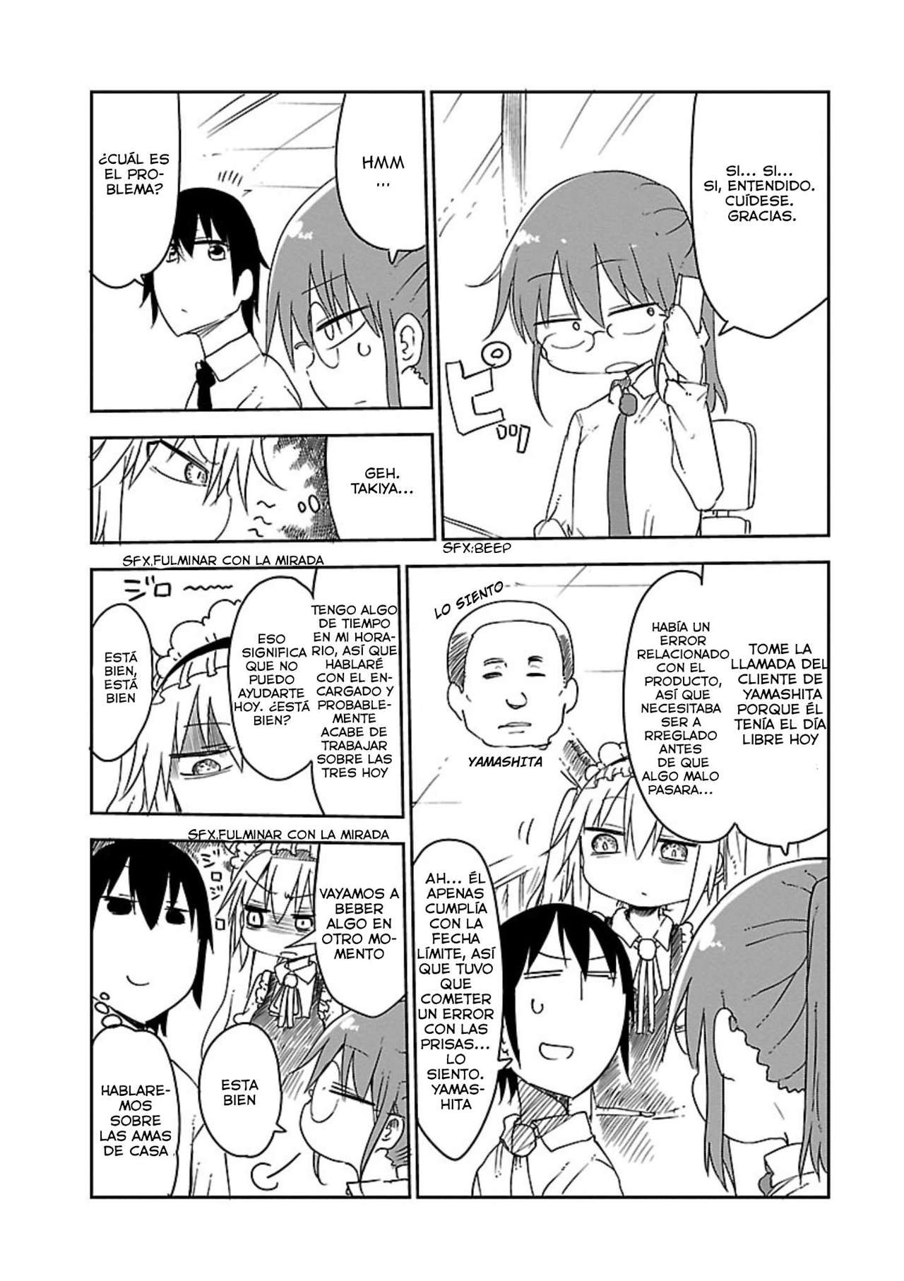 Kobayashi-san Chi no Maid Dragon Capitulo 14: Tooru y el Trabajo de Oficina página 5