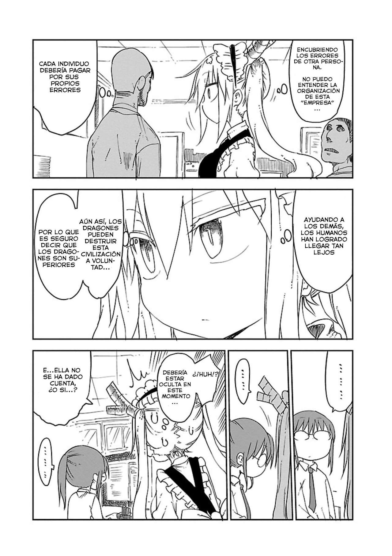 Kobayashi-san Chi no Maid Dragon Capitulo 14: Tooru y el Trabajo de Oficina página 6