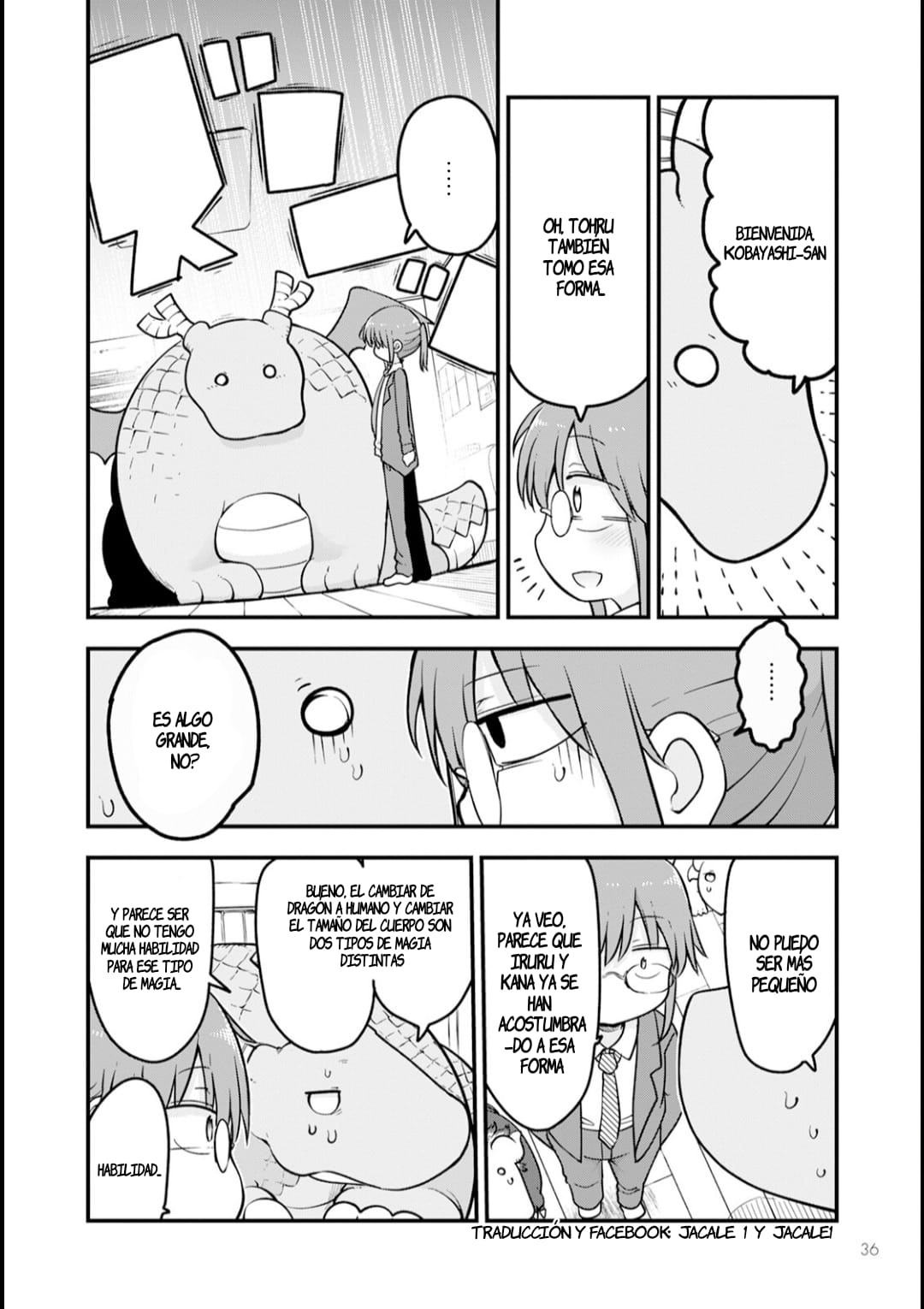 Kobayashi-san Chi no Maid Dragon Capitulo 140 página 7